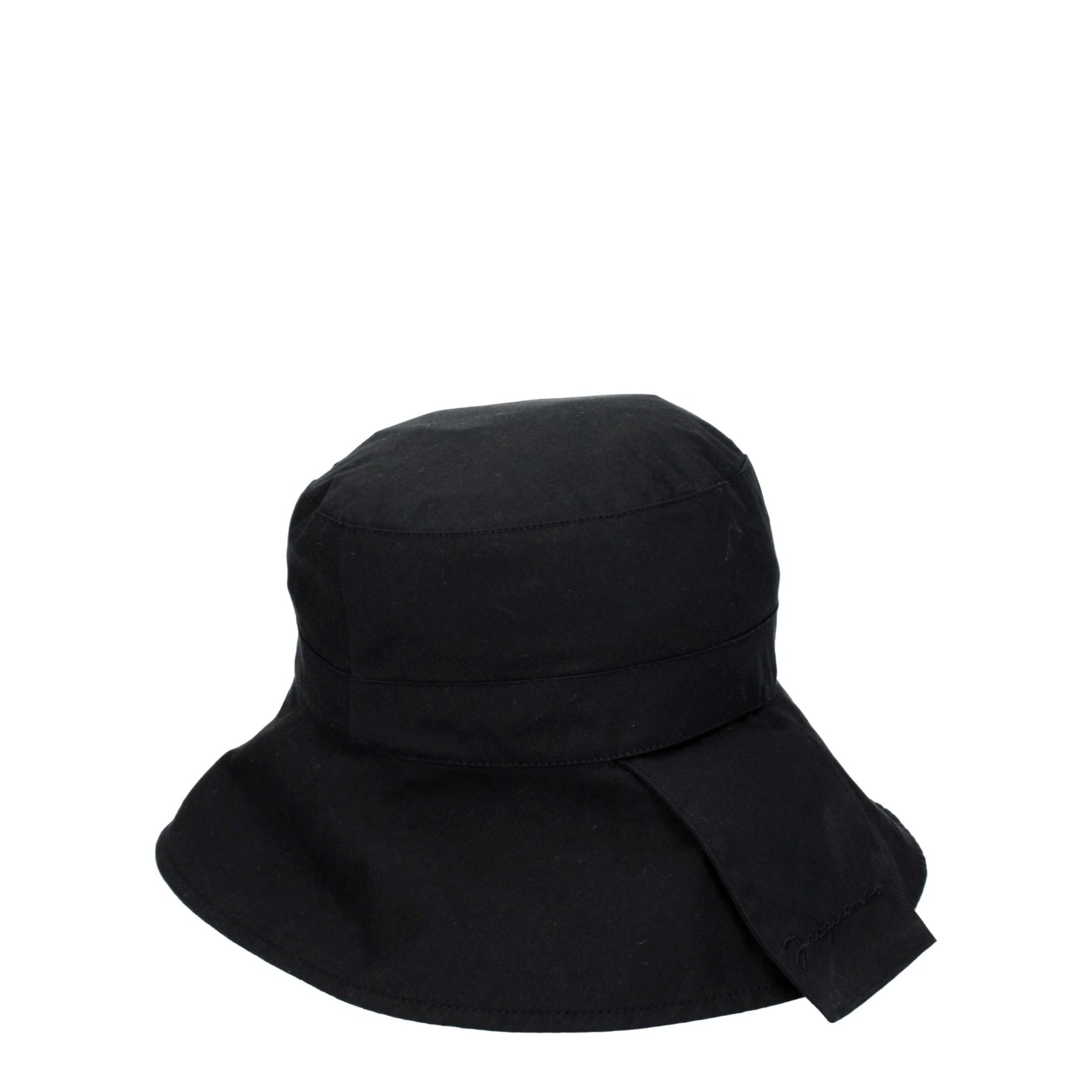 Jacquemus Black Cotton Bucket Hat | Regal Royce