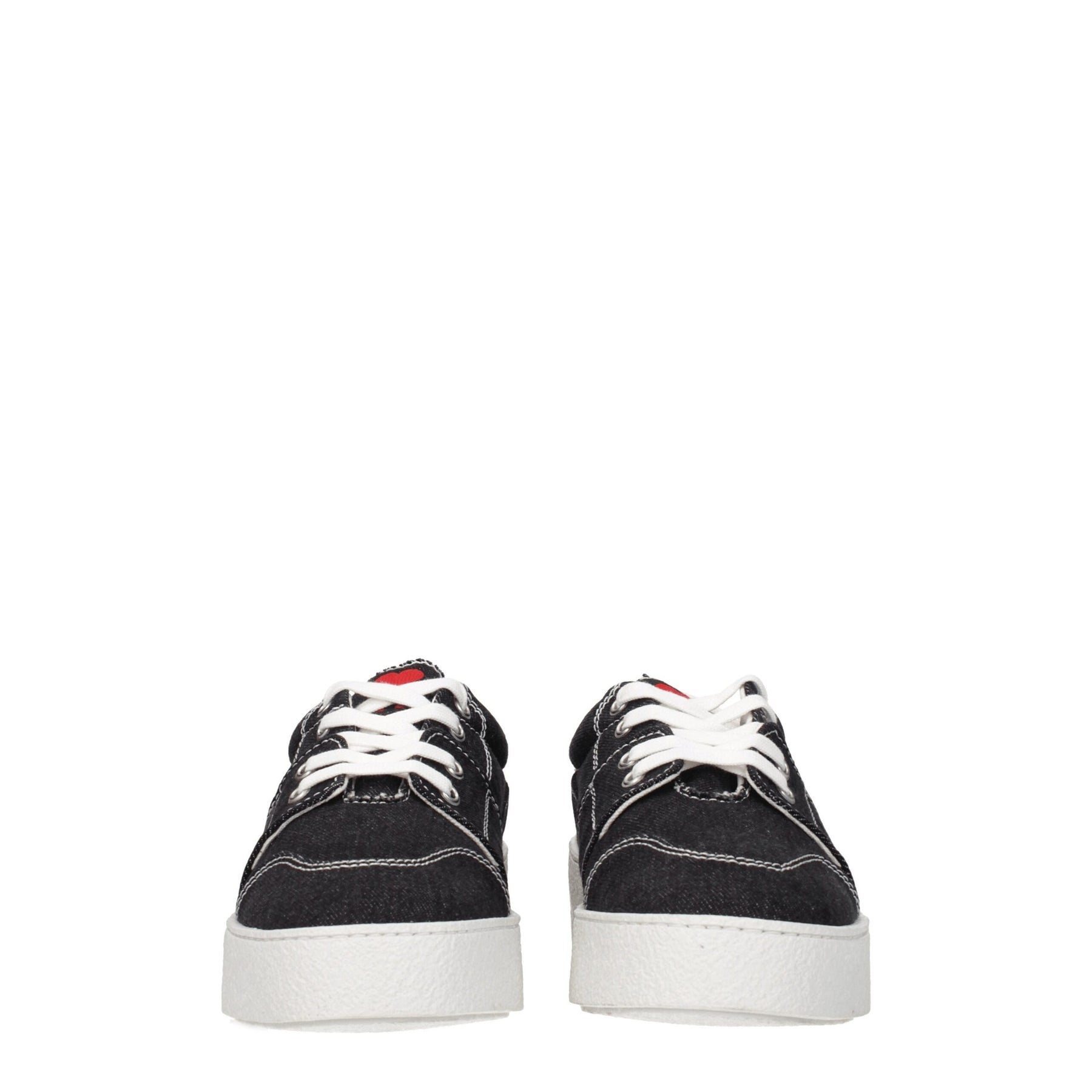 Ami Paris Black Fabric Low Top Sneakers | Regal Royce