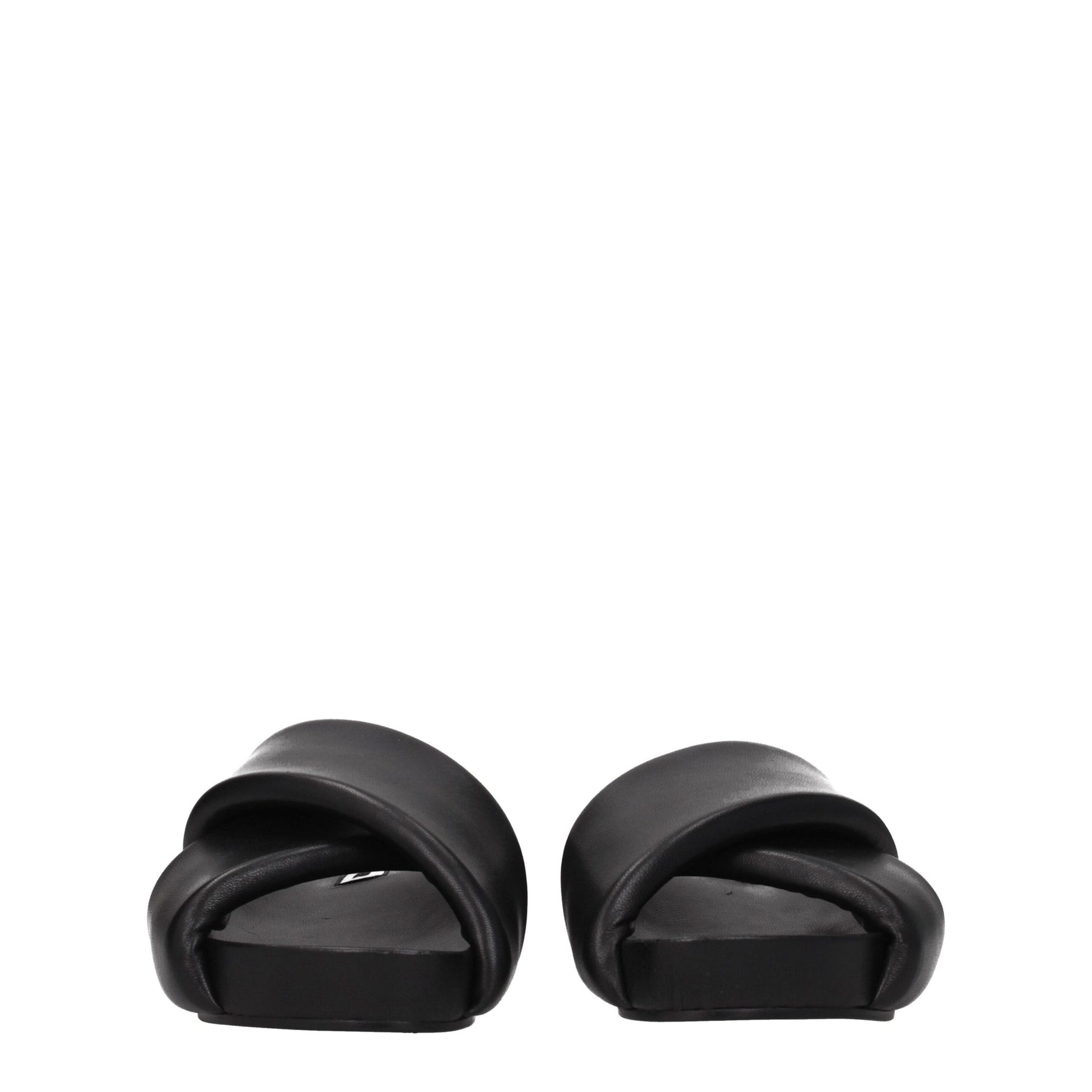 Jil Sander Black Leather Slippers | Regal Royce