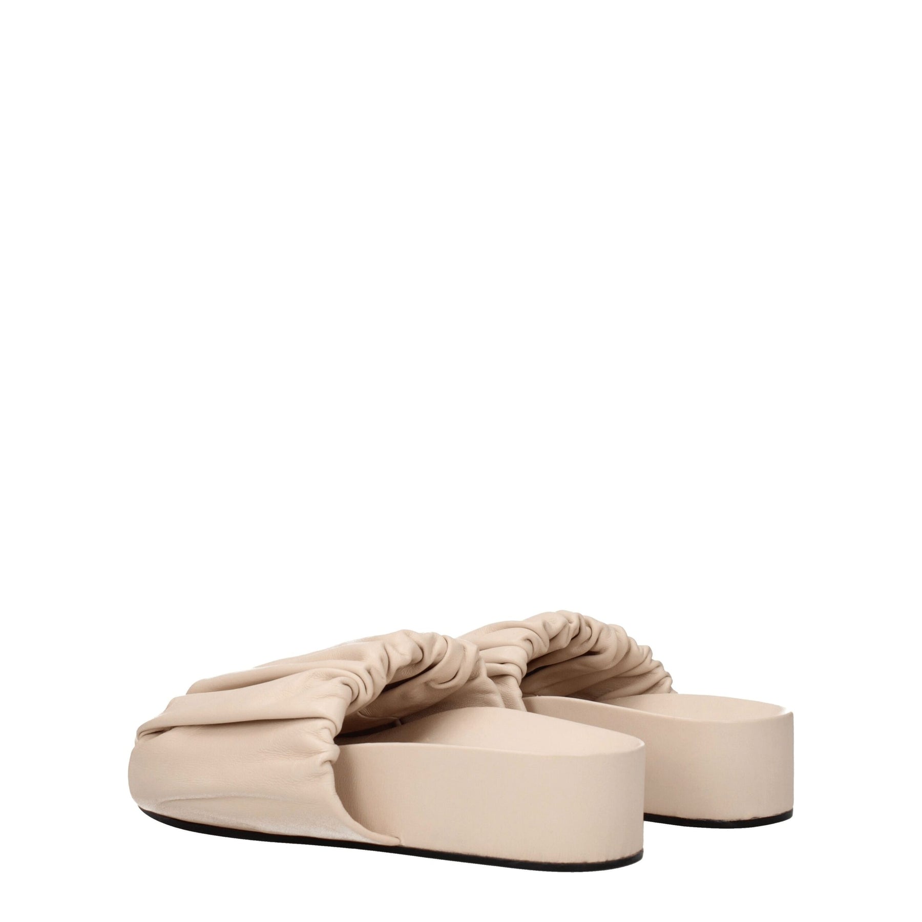 Jil Sander Pink Leather Slippers | Regal Royce