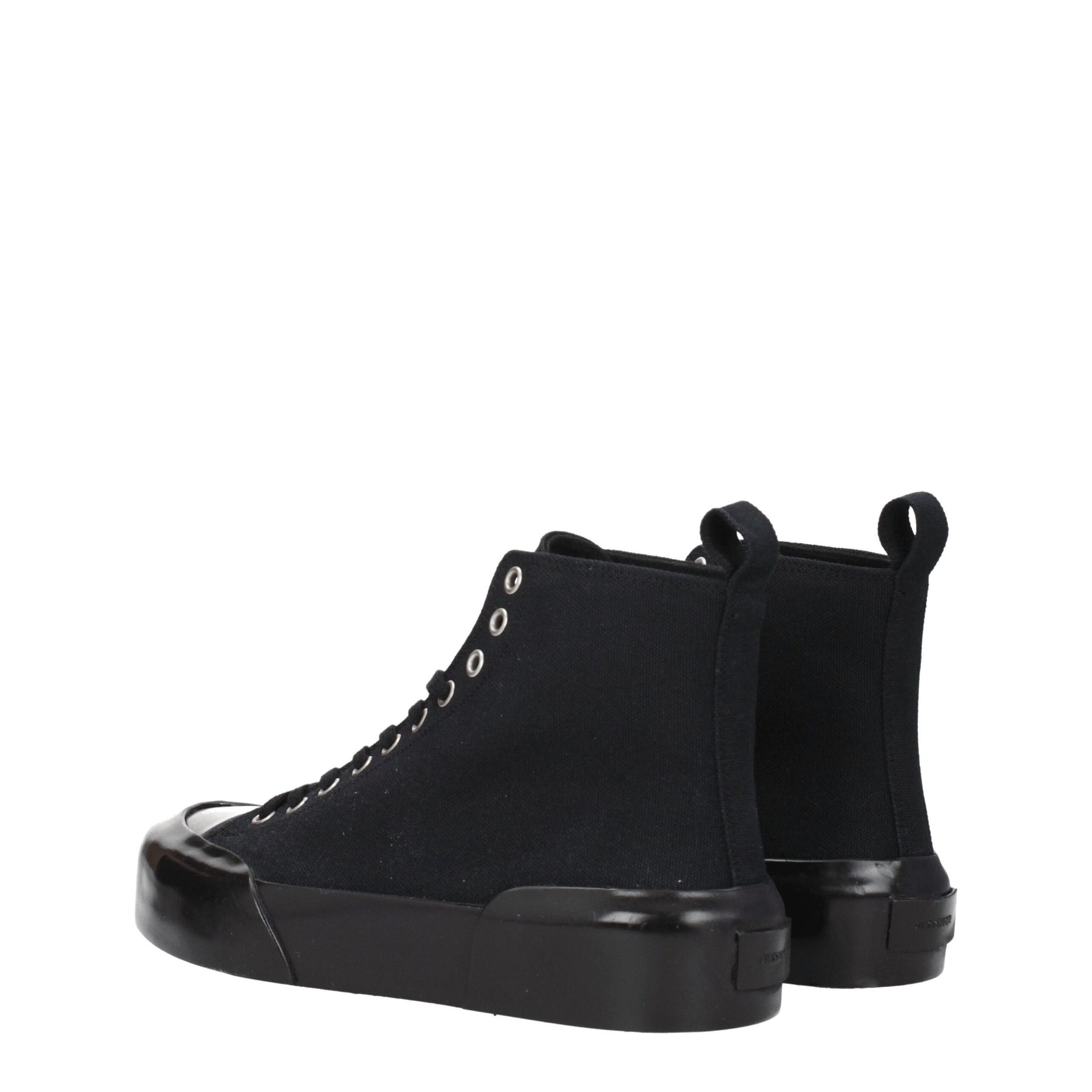 Jil Sander Black Fabric High Top Sneakers | Regal Royce