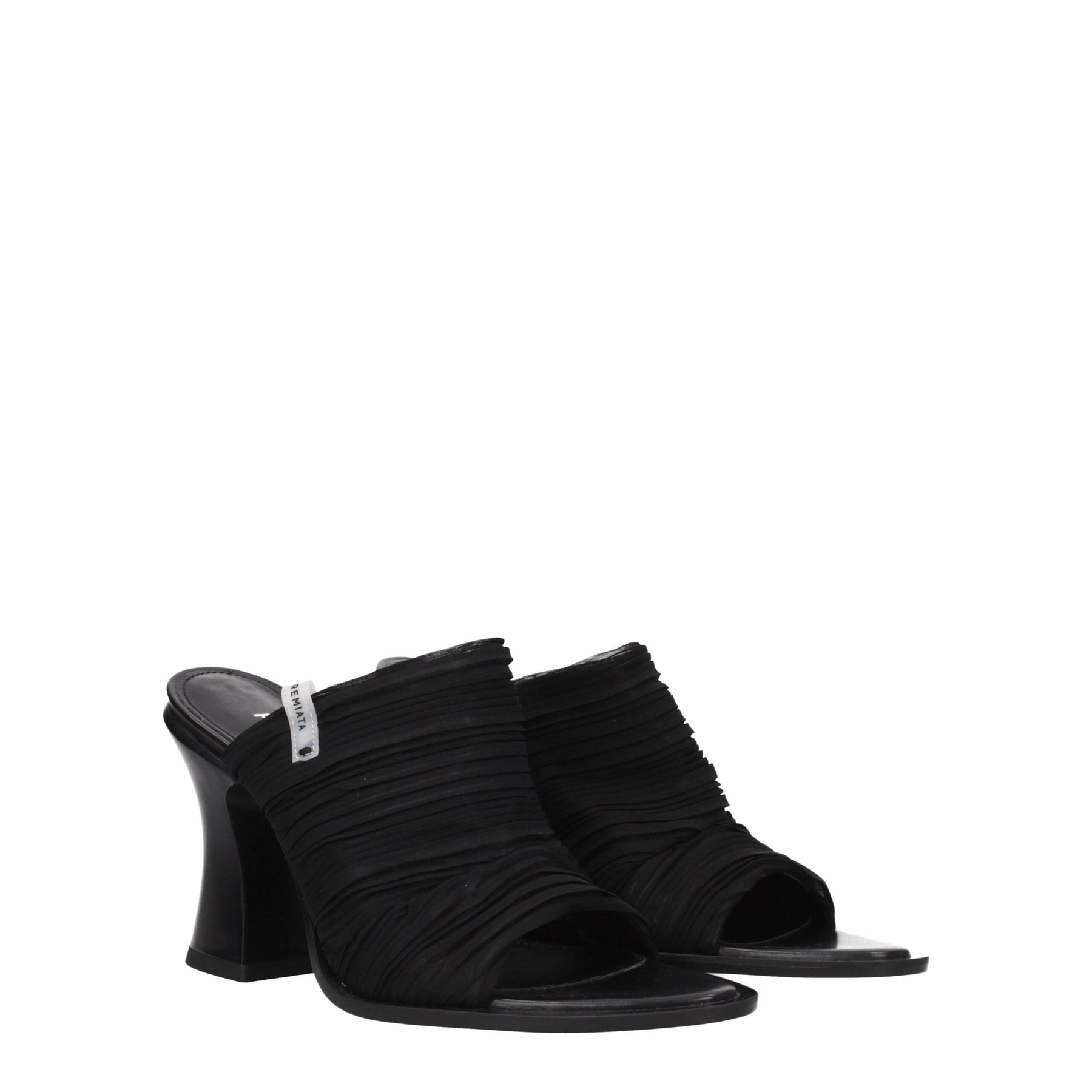 Premiata Black Fabric Platform Sandals | Regal Royce