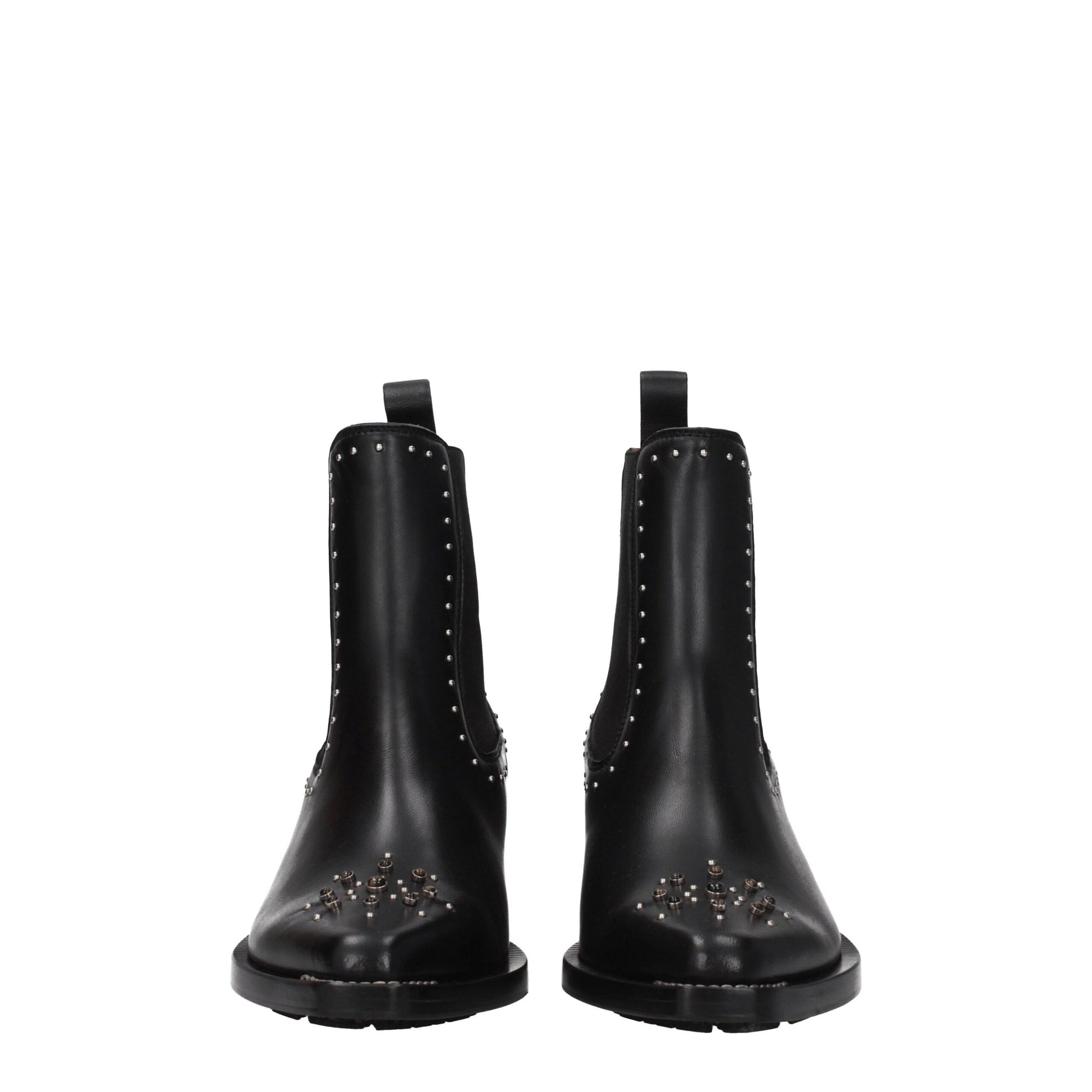 Chloé Black Leather Ankle Boots