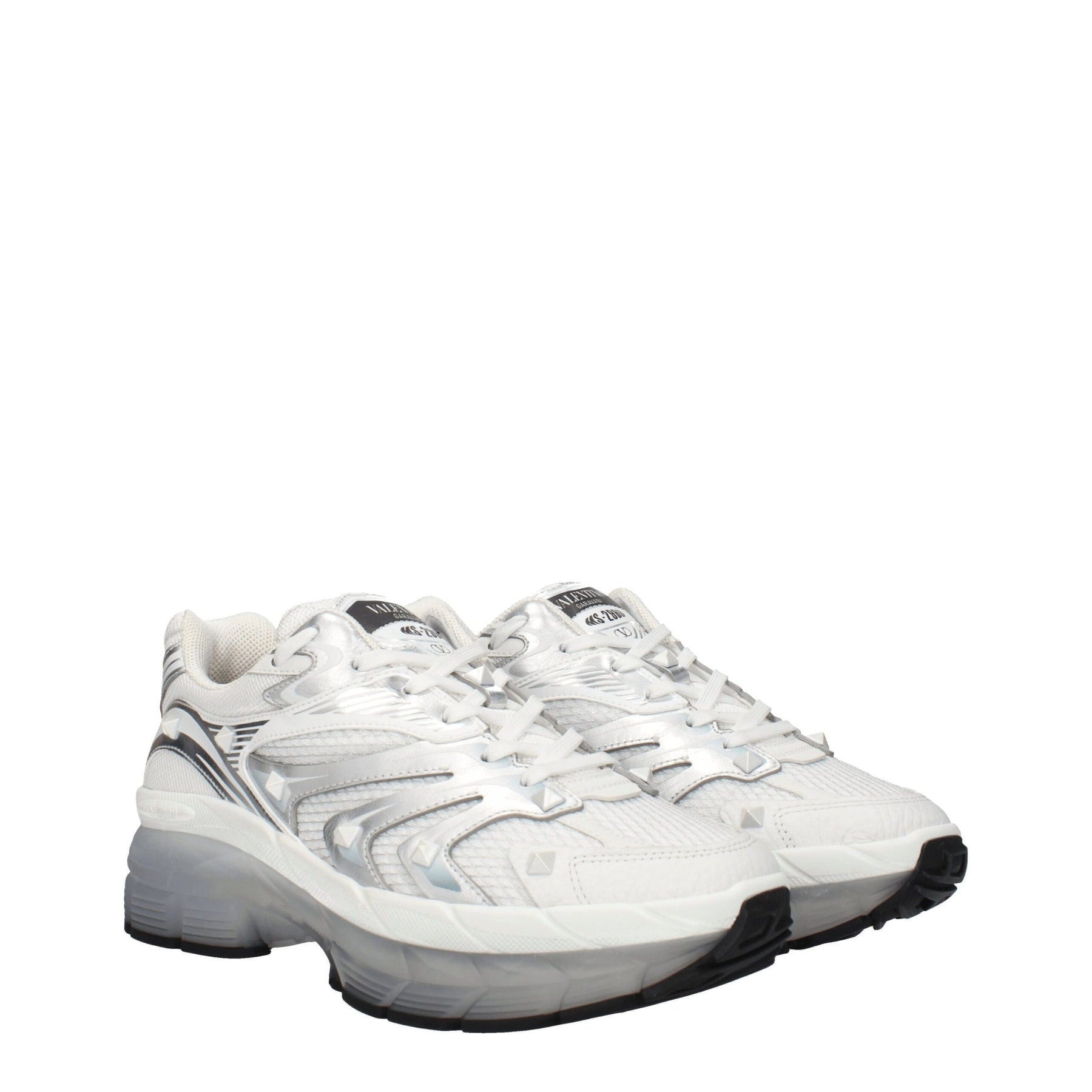 Valentino Garavani White Fabric Athletic Sneakers | Regal Royce