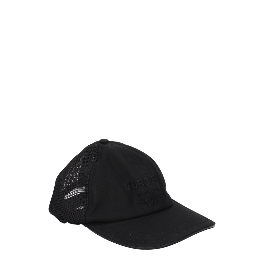 Burberry Black Cotton Cap (Baseball Hat)