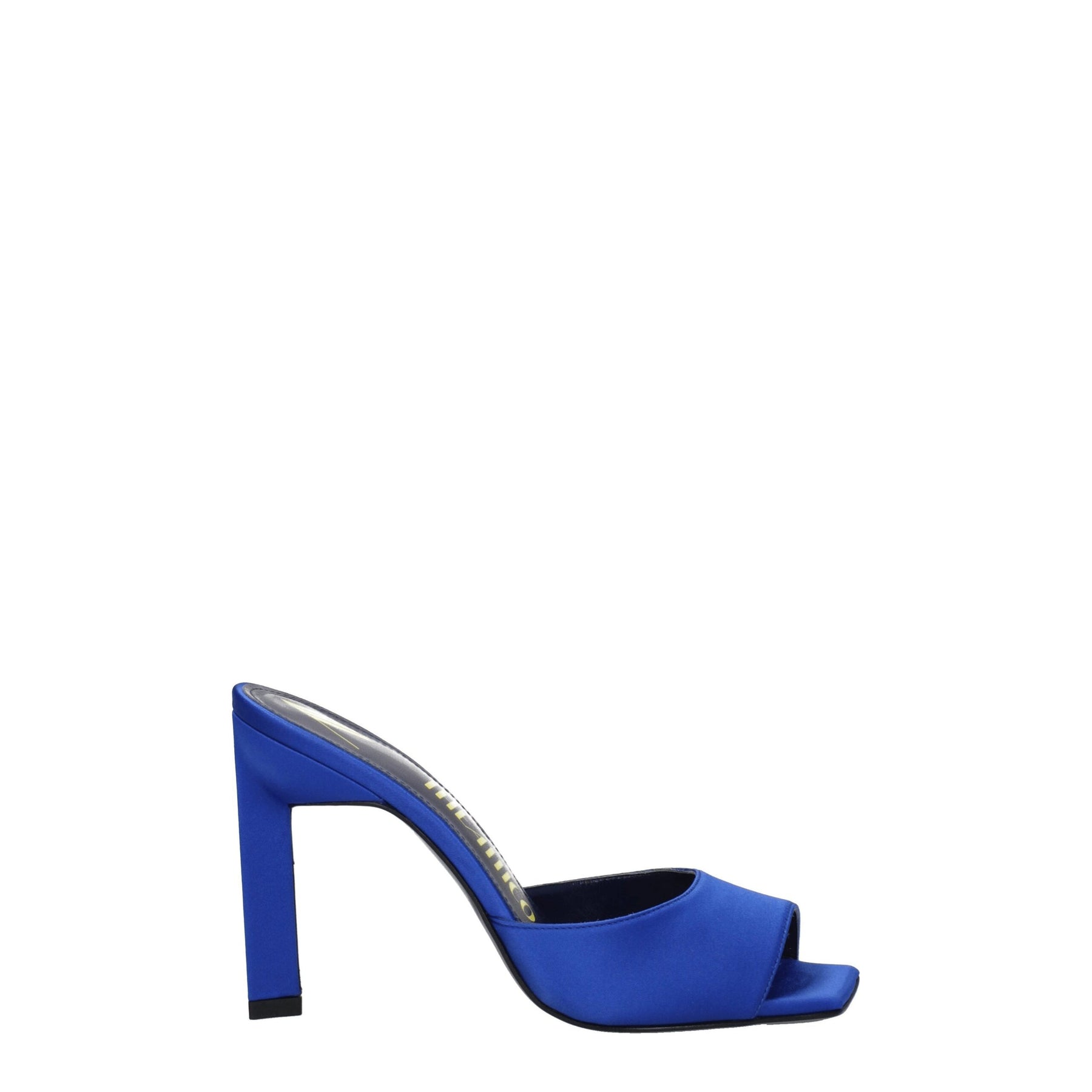 The Attico Blue Satin Stiletto Heel Sandals | Regal Royce