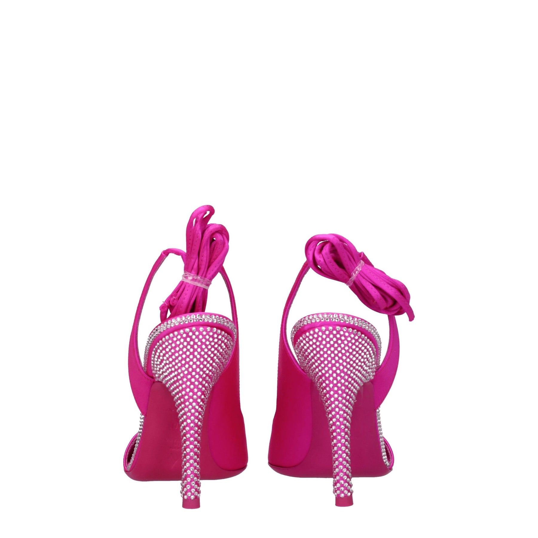 The Attico Pink Satin Stiletto Heel Sandals | Regal Royce