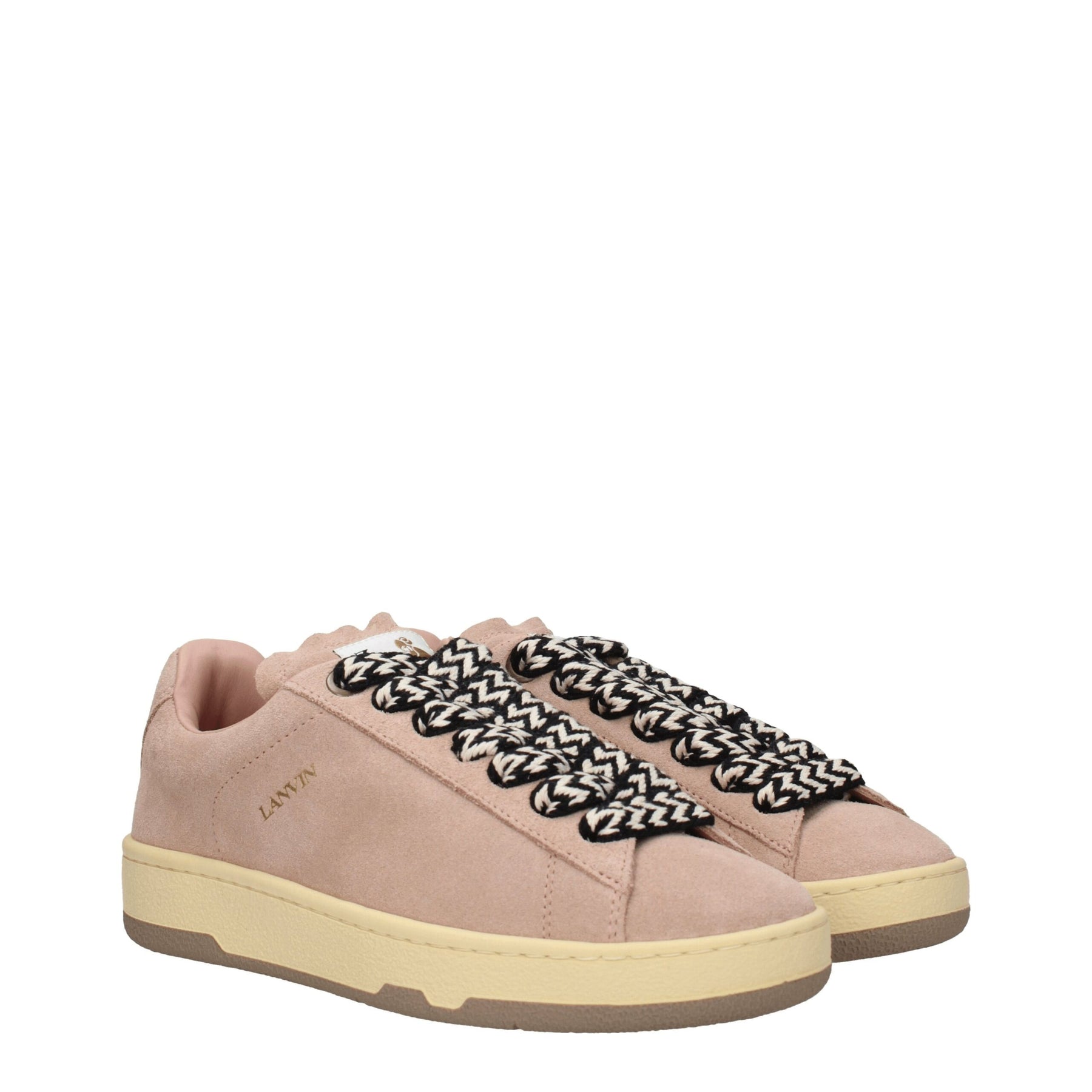 Lanvin Pink Leather Low Top Sneakers | Regal Royce