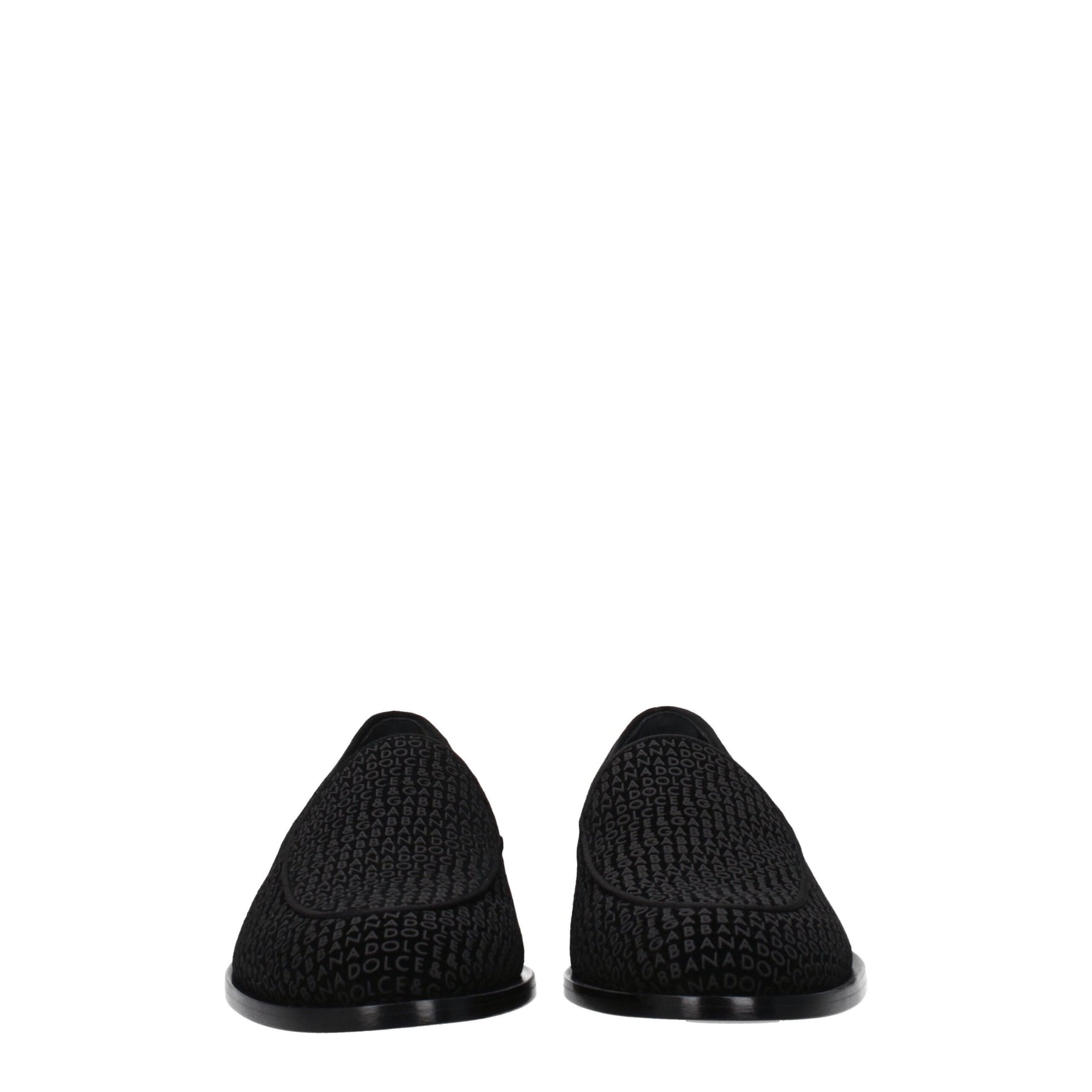 Dolce & Gabbana Black Velvet Slip-On Loafers | Regal Royce