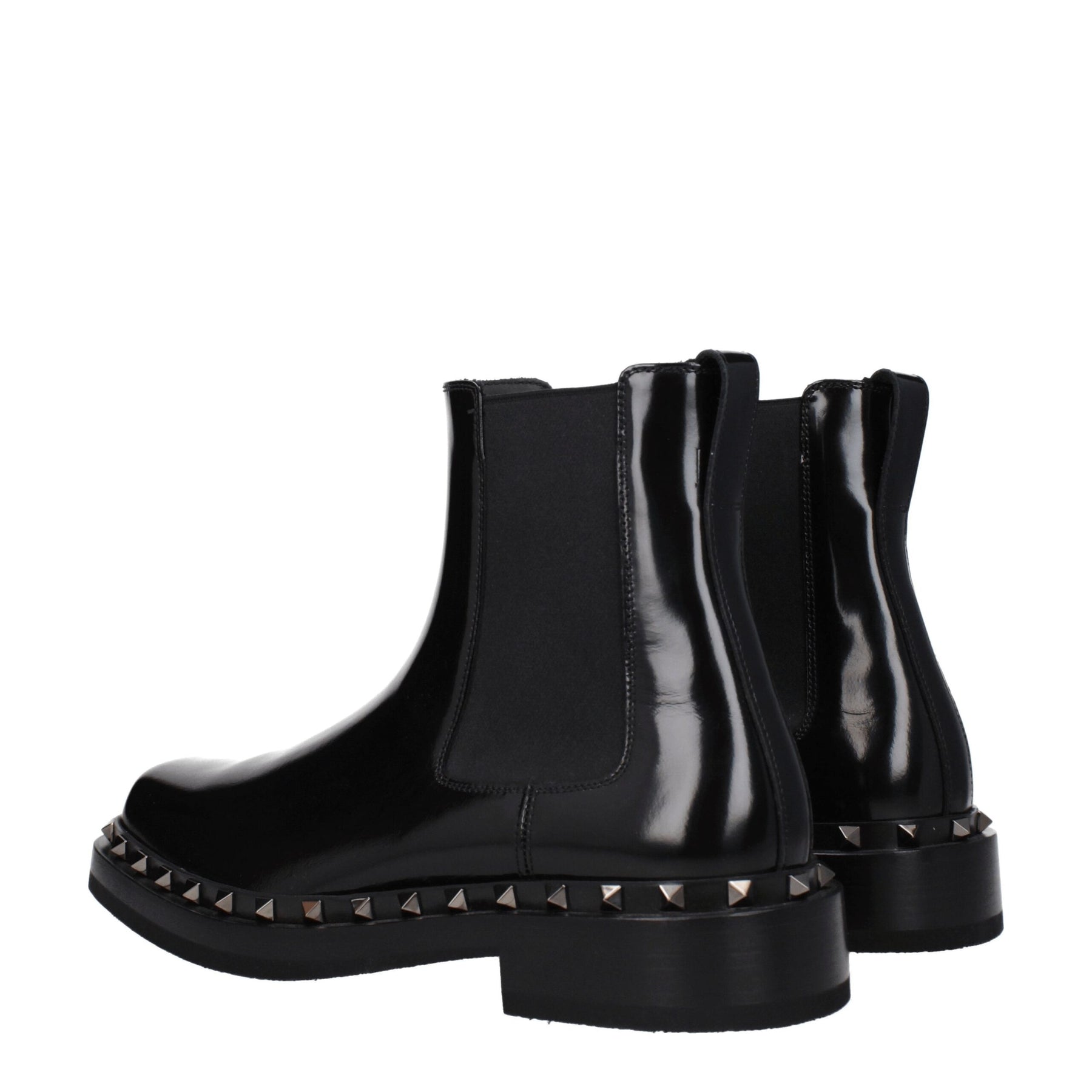Valentino Garavani Black Leather Ankle Boots | Regal Royce