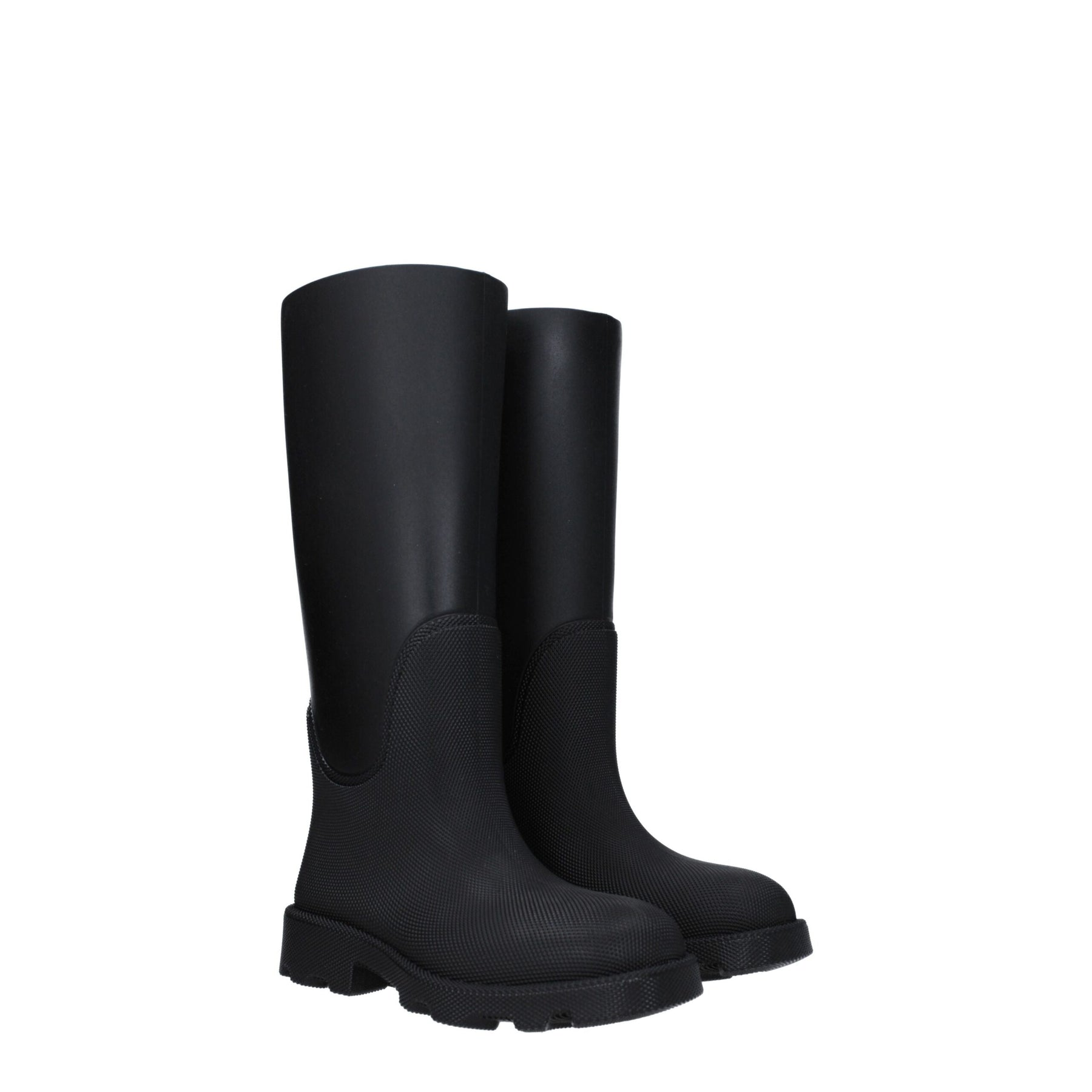 Burberry Black Cotton Rain Boots | Regal Royce
