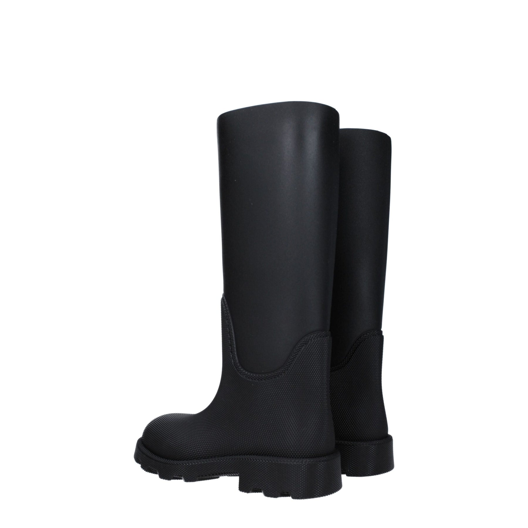 Burberry Black Cotton Rain Boots | Regal Royce