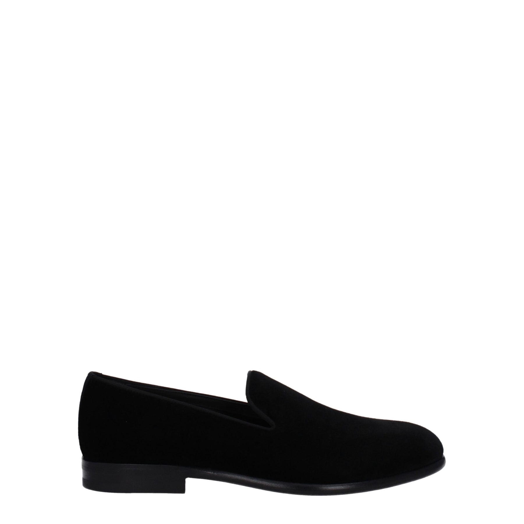 Dolce & Gabbana Black Velvet Slip-On Loafers | Regal Royce