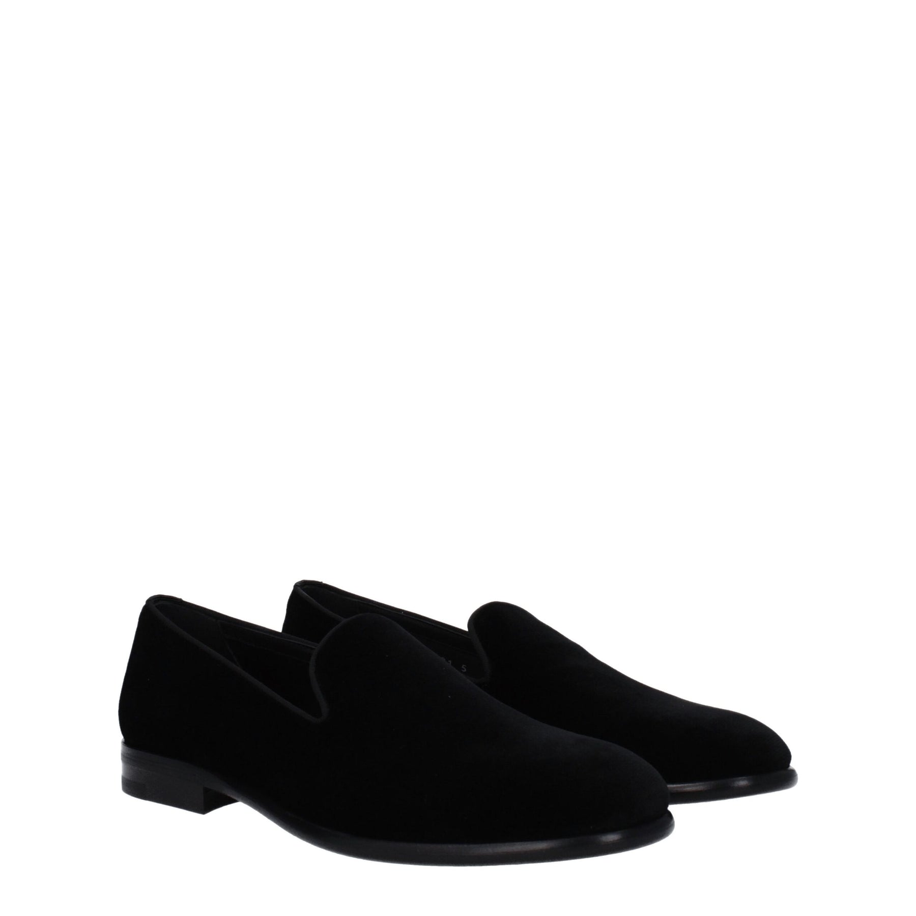 Dolce & Gabbana Black Velvet Slip-On Loafers | Regal Royce