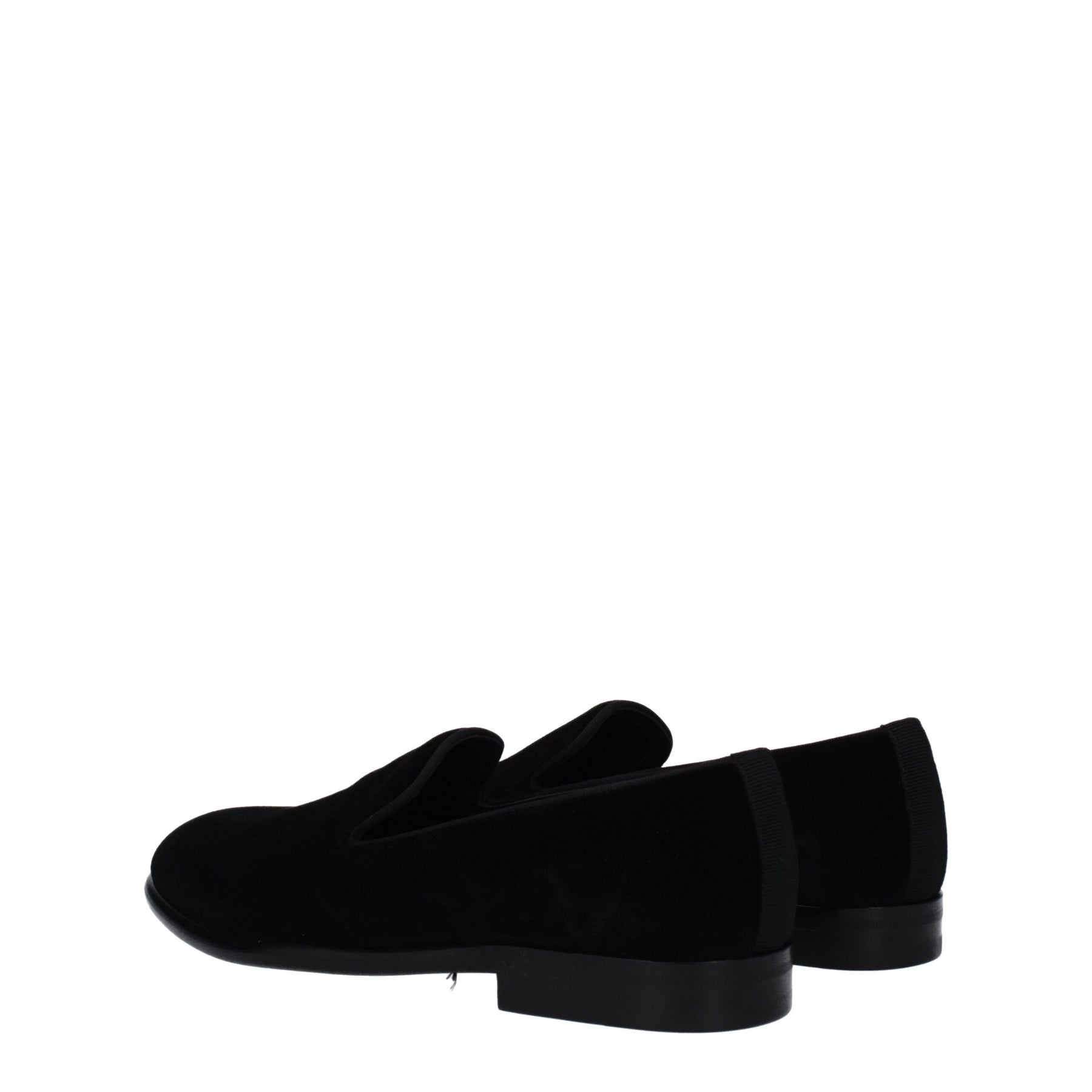 Dolce & Gabbana Black Velvet Slip-On Loafers | Regal Royce