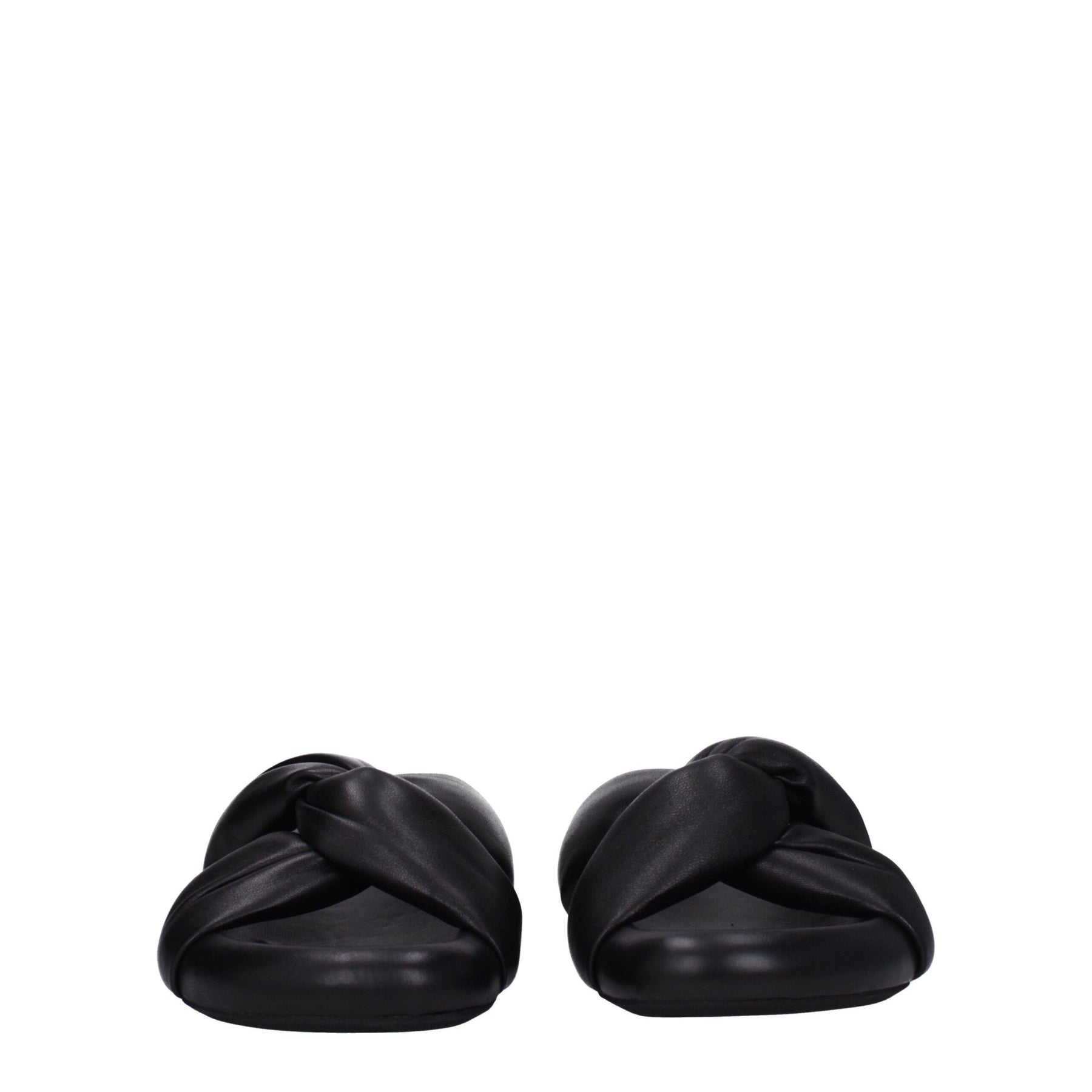 Marni Black Leather Slippers | Regal Royce
