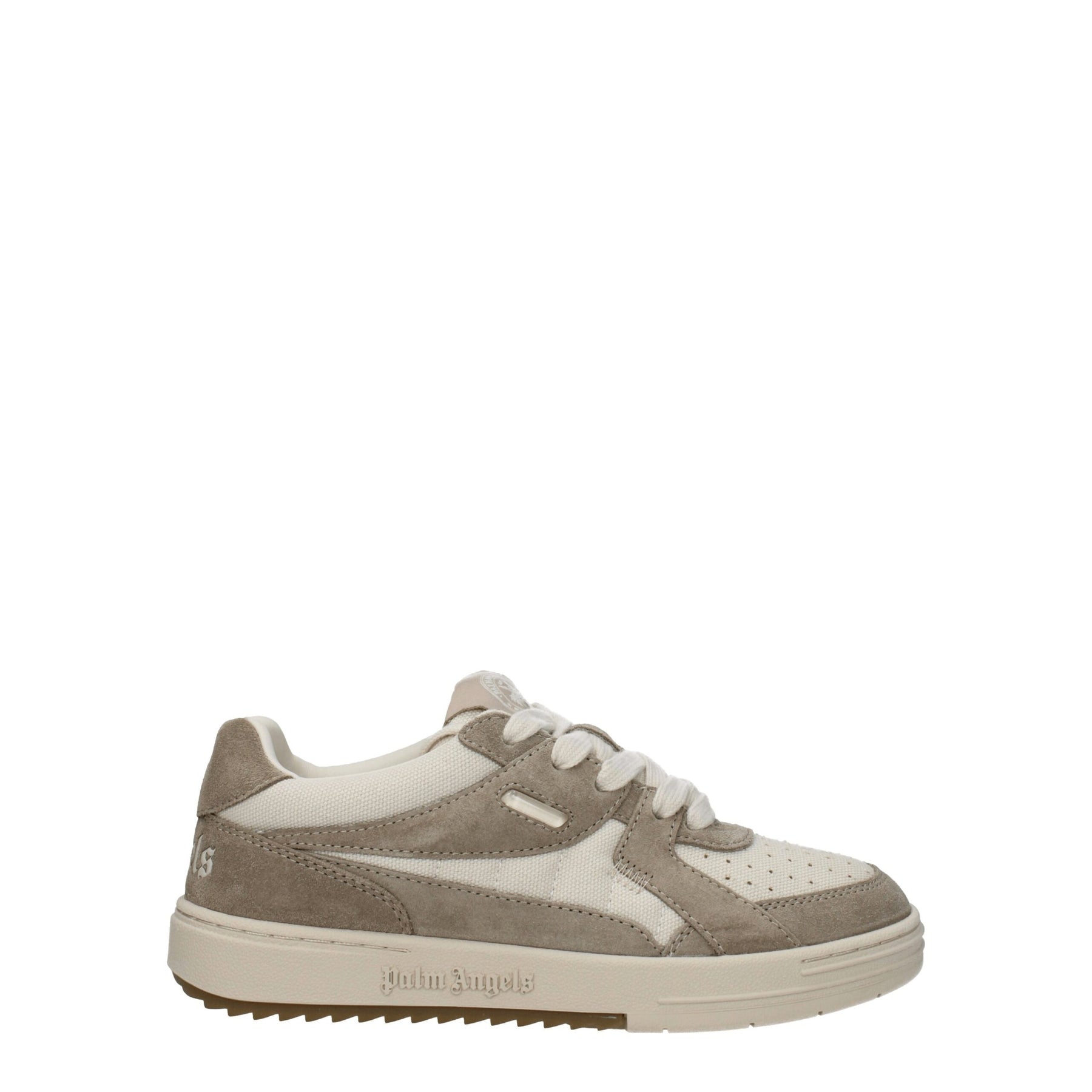 Palm Angels Beige Fabric Low Top Sneakers | Regal Royce