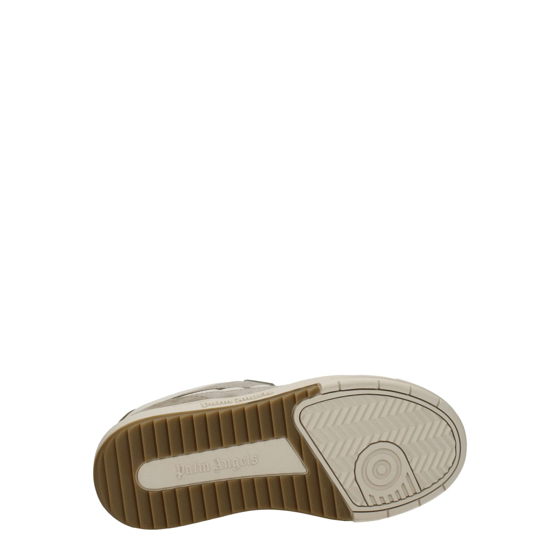 Palm Angels Beige Fabric Low Top Sneakers | Regal Royce