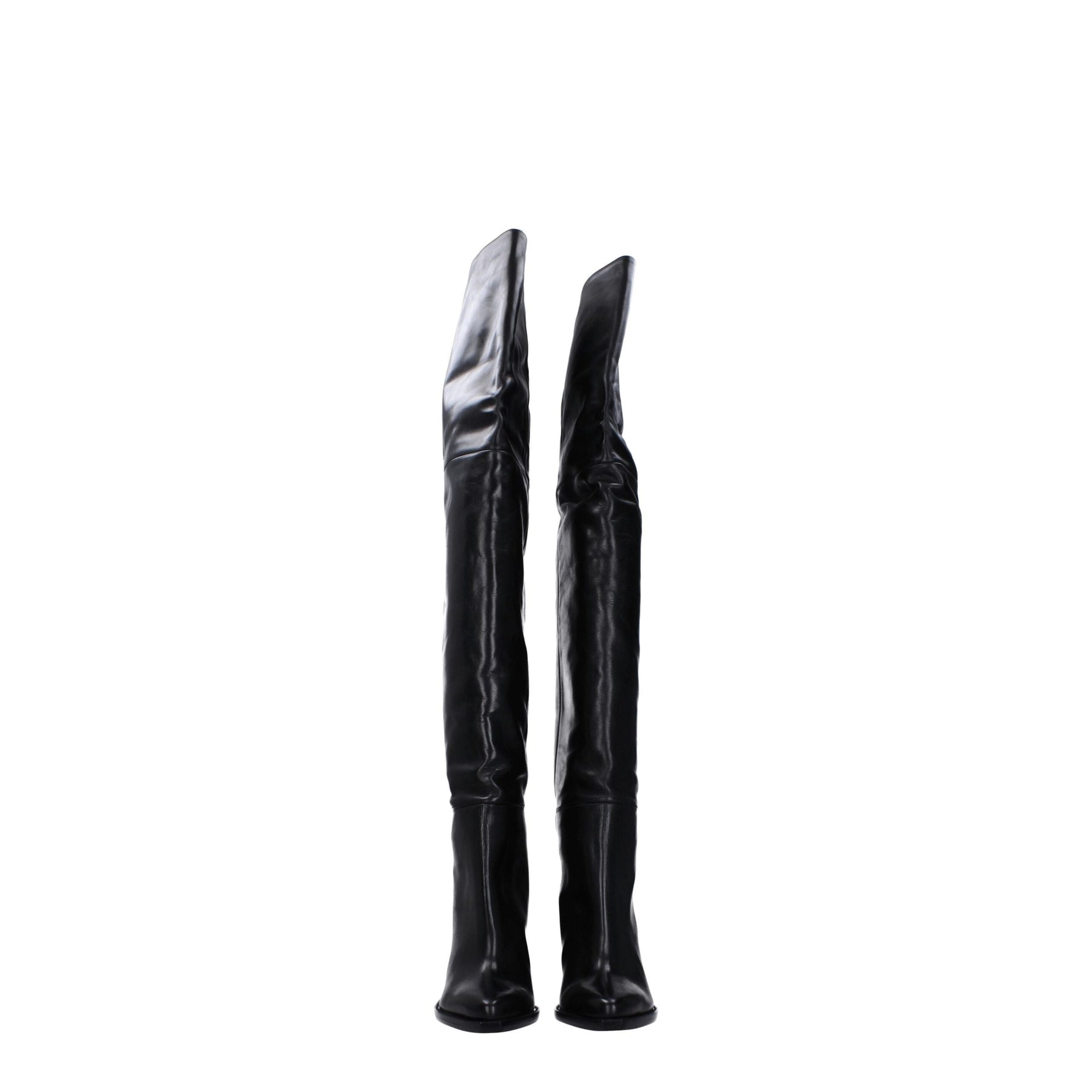 Isabel Marant Black Leather Over The Knee | Regal Royce