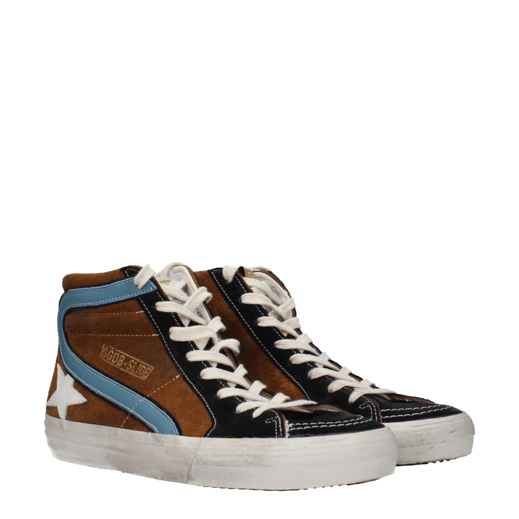 Golden Goose Brown Leather High Top Sneakers | Regal Royce