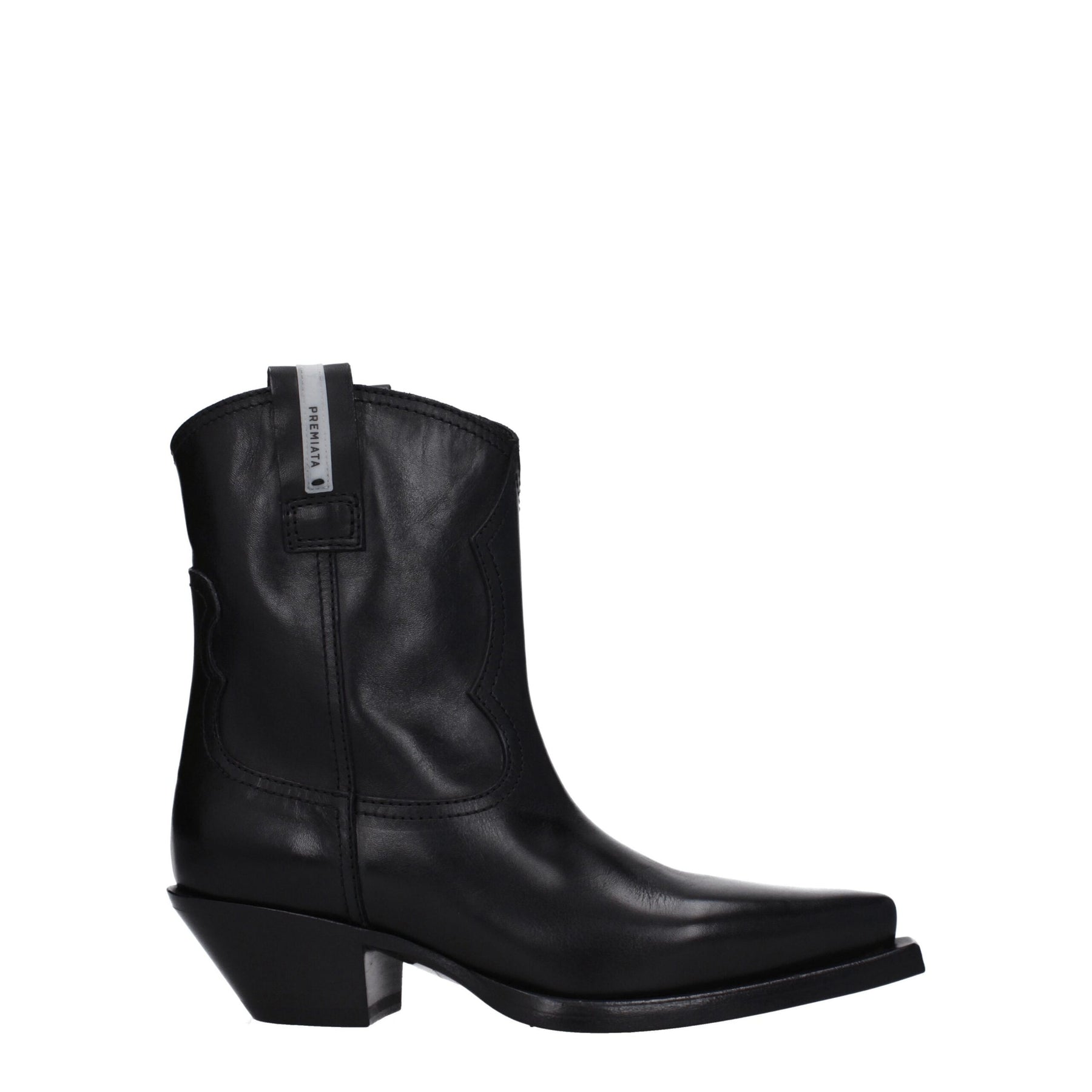 Premiata Black Leather Ankle Boots | Regal Royce