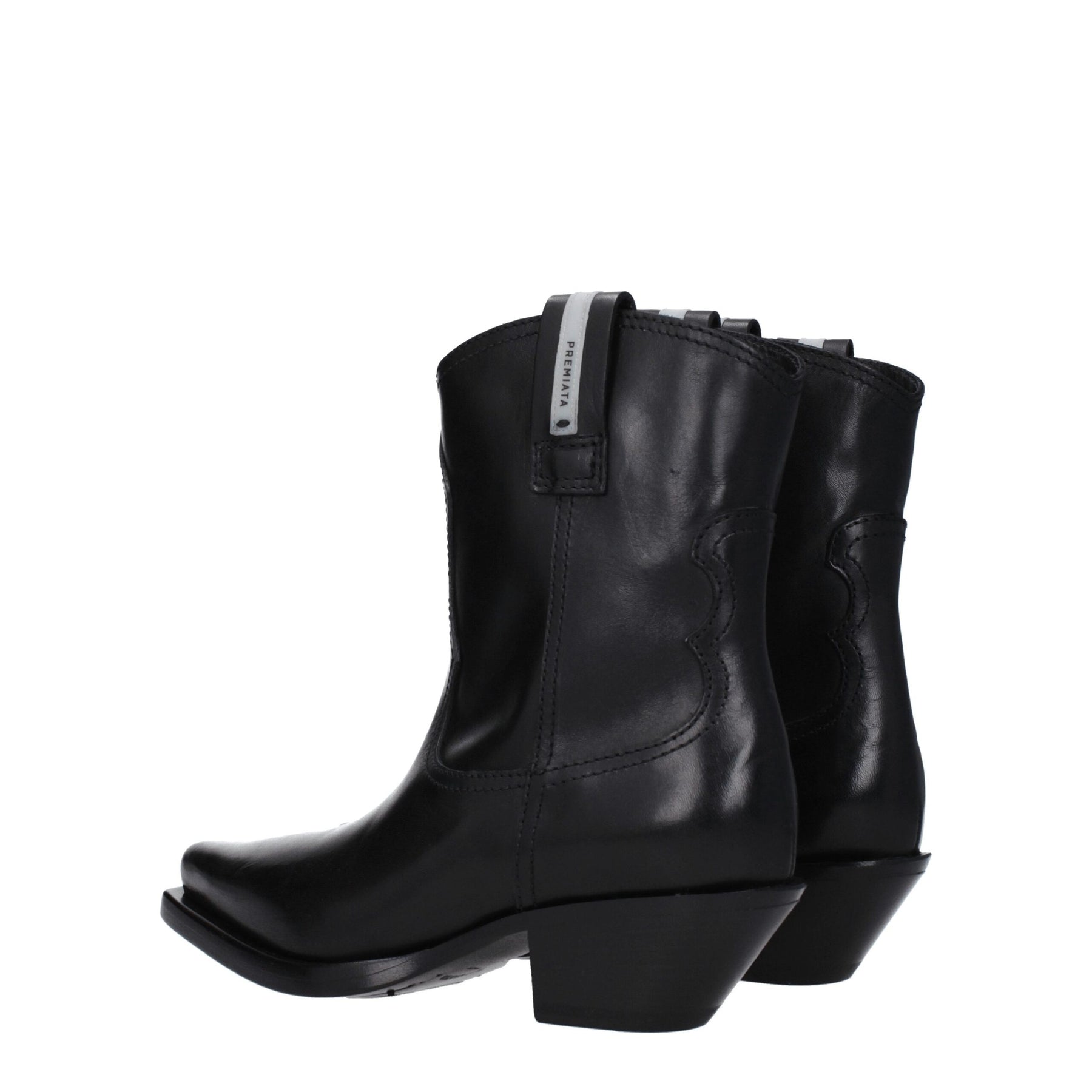 Premiata Black Leather Ankle Boots | Regal Royce