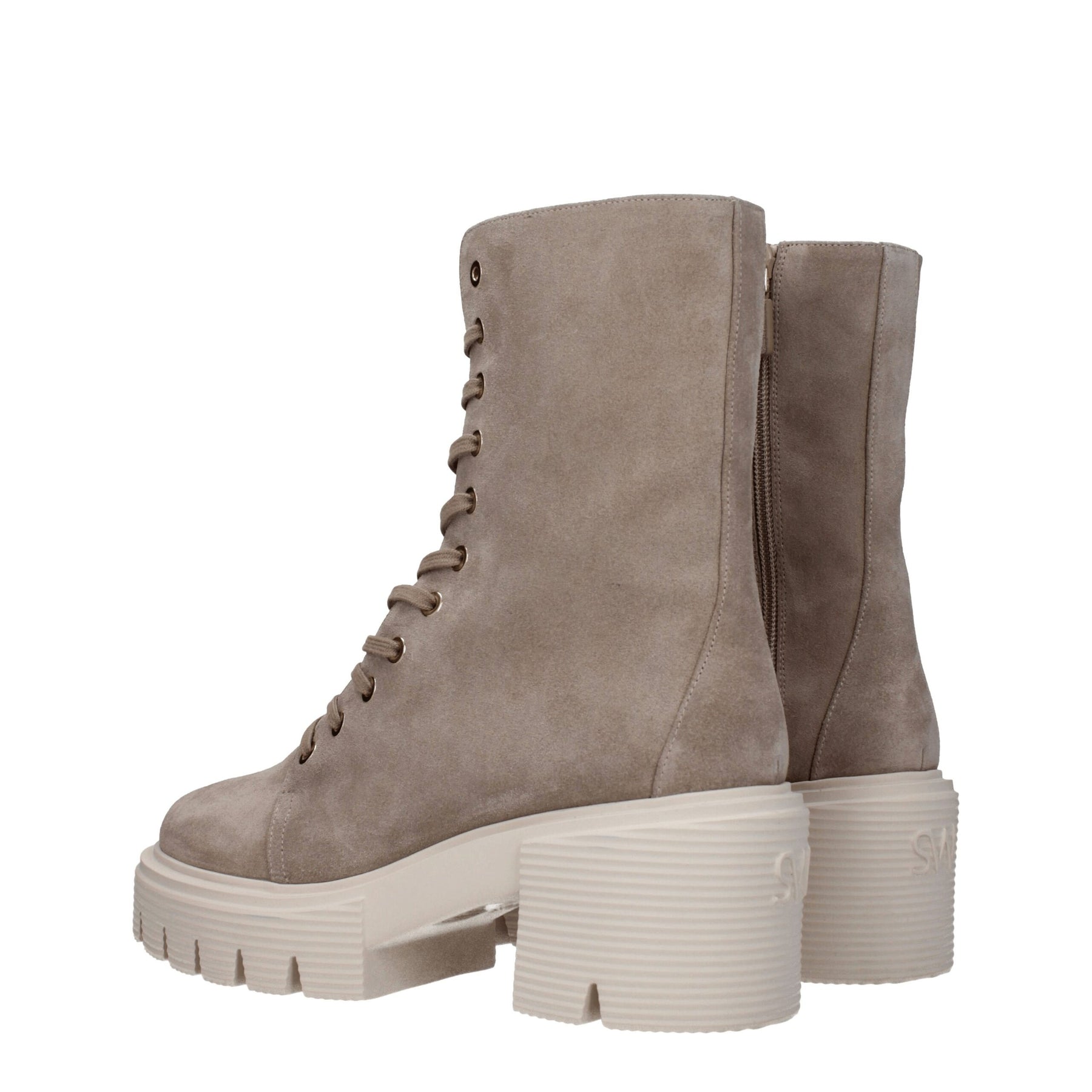 Stuart Weitzman Beige Leather Ankle Boots | Regal Royce