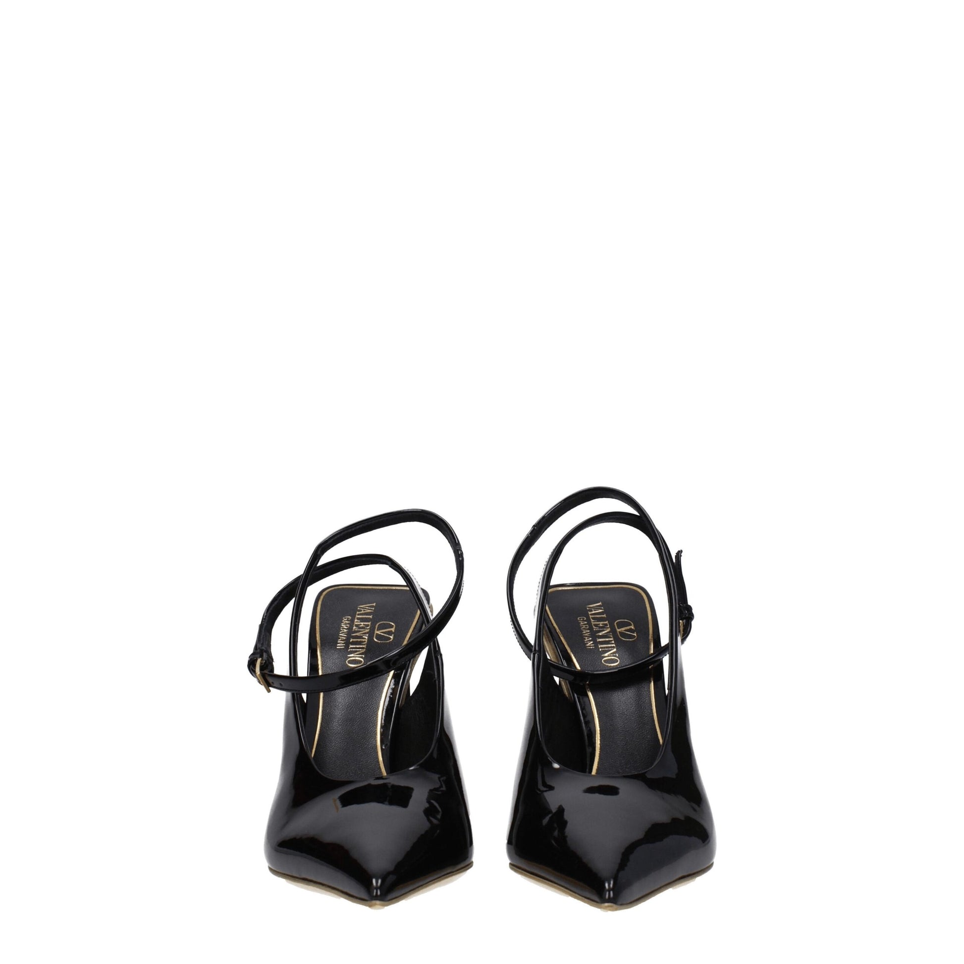 Valentino Garavani Black Leather Sandals