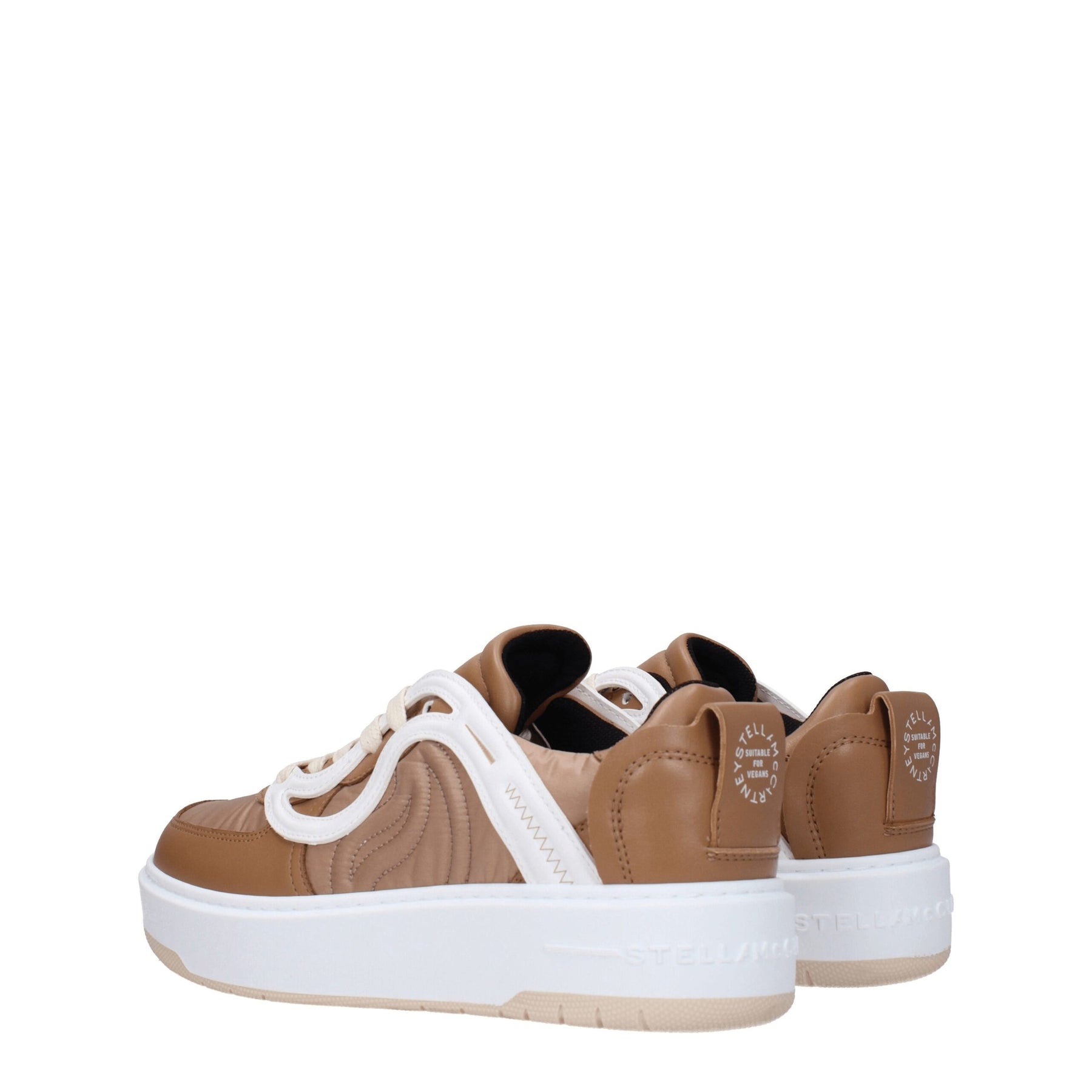 Stella McCartney Brown Fabric Chunky Sneakers | Regal Royce