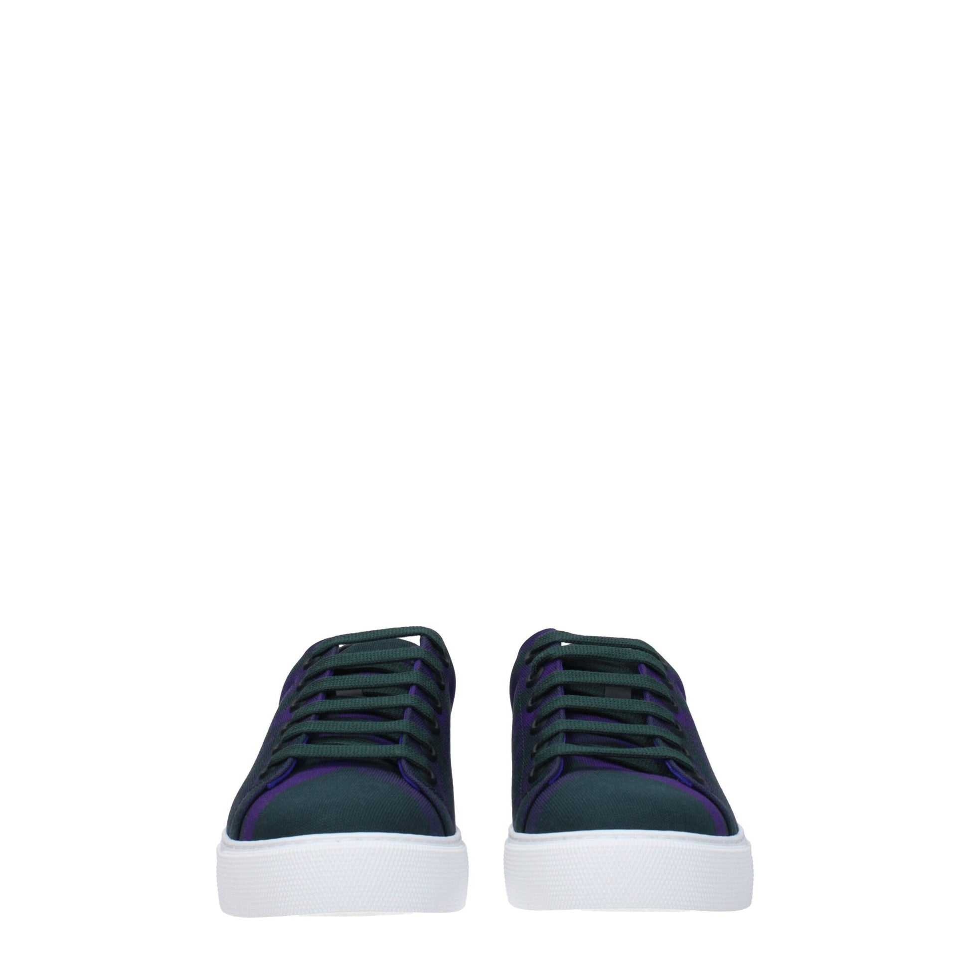 Burberry Green Fabric Sneakers