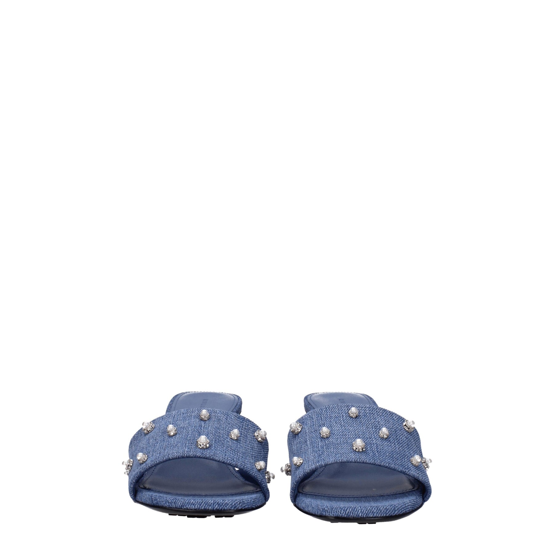 Givenchy Blue Fabric Flat Sandals | Regal Royce