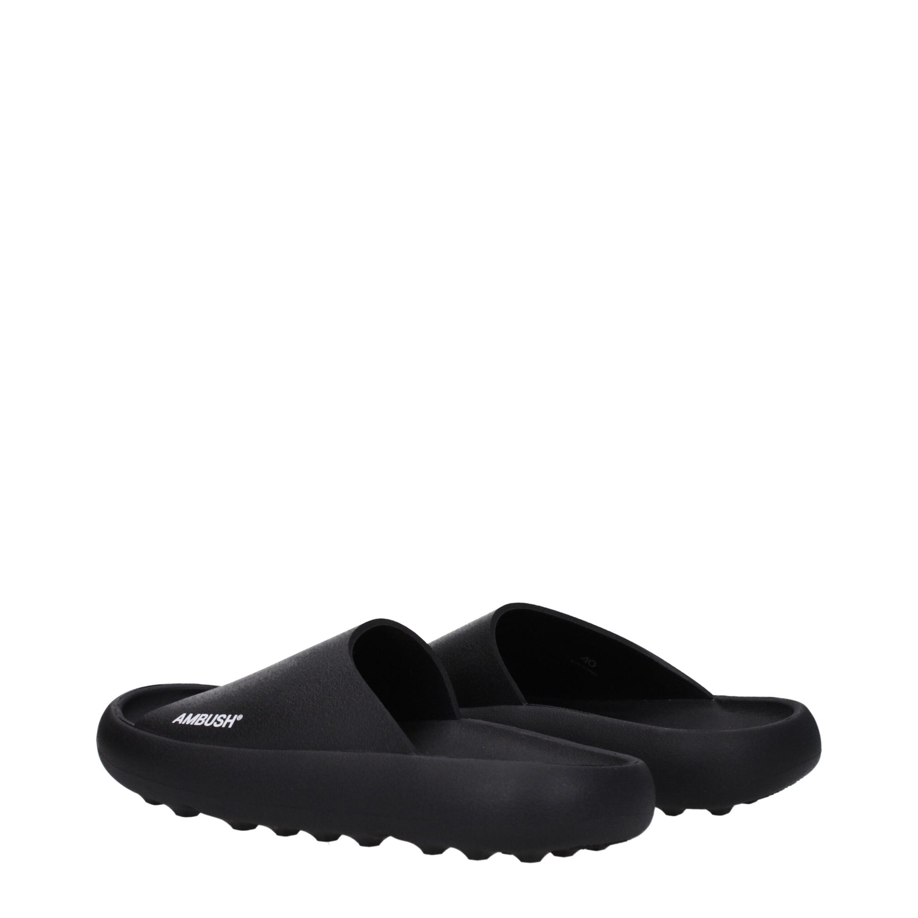 Ambush Black Cotton Slippers | Regal Royce