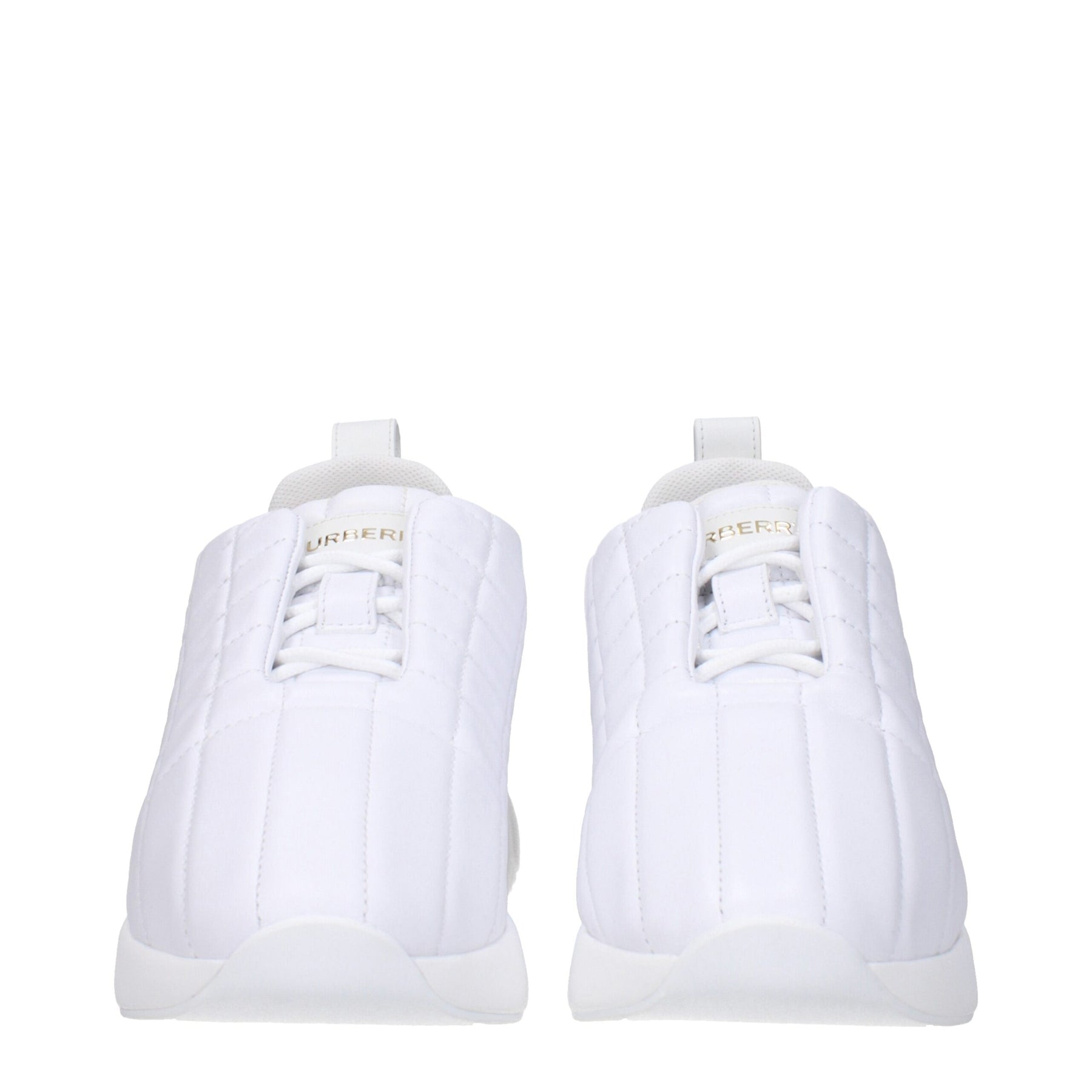 Burberry White Leather Sneakers | Regal Royce