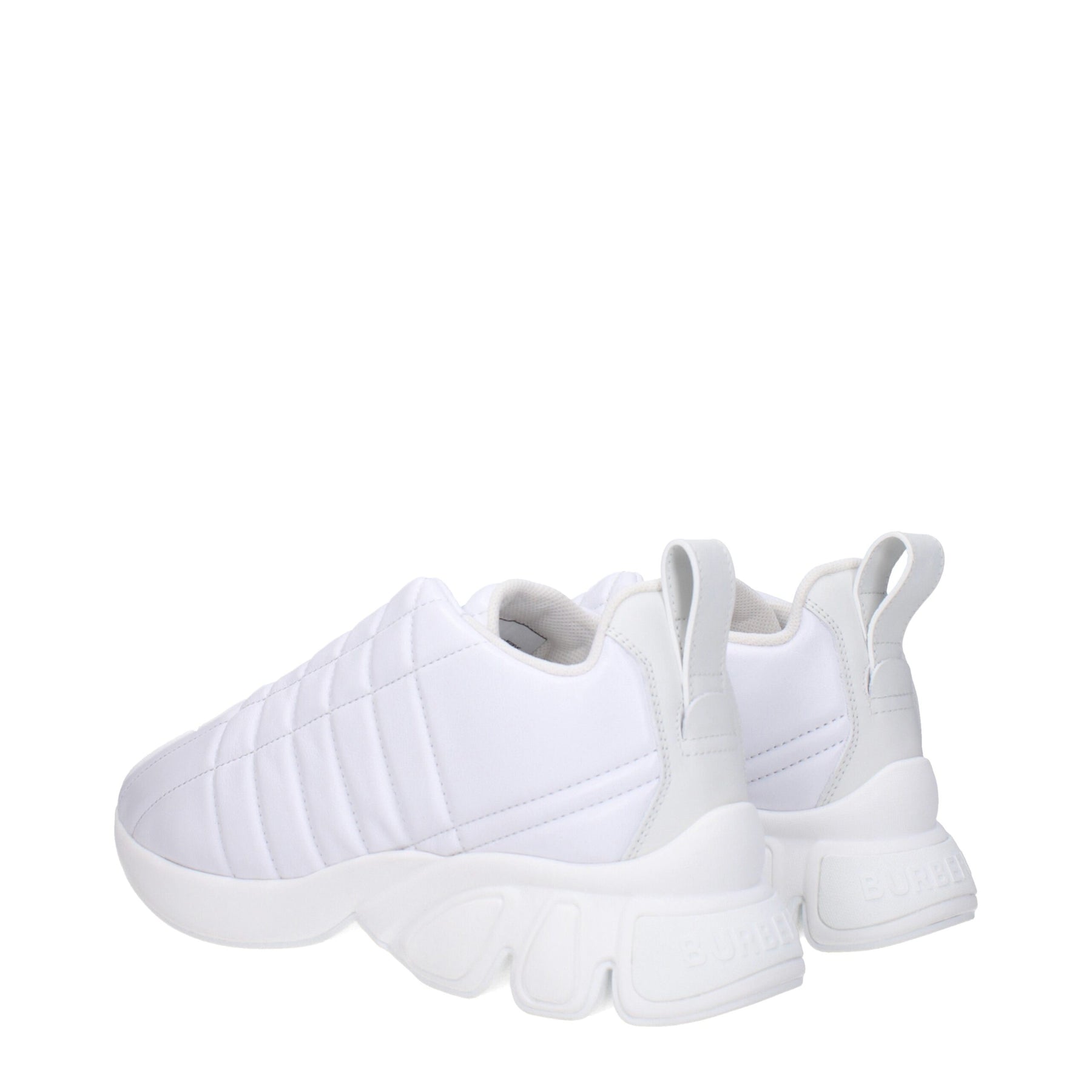 Burberry White Leather Sneakers | Regal Royce