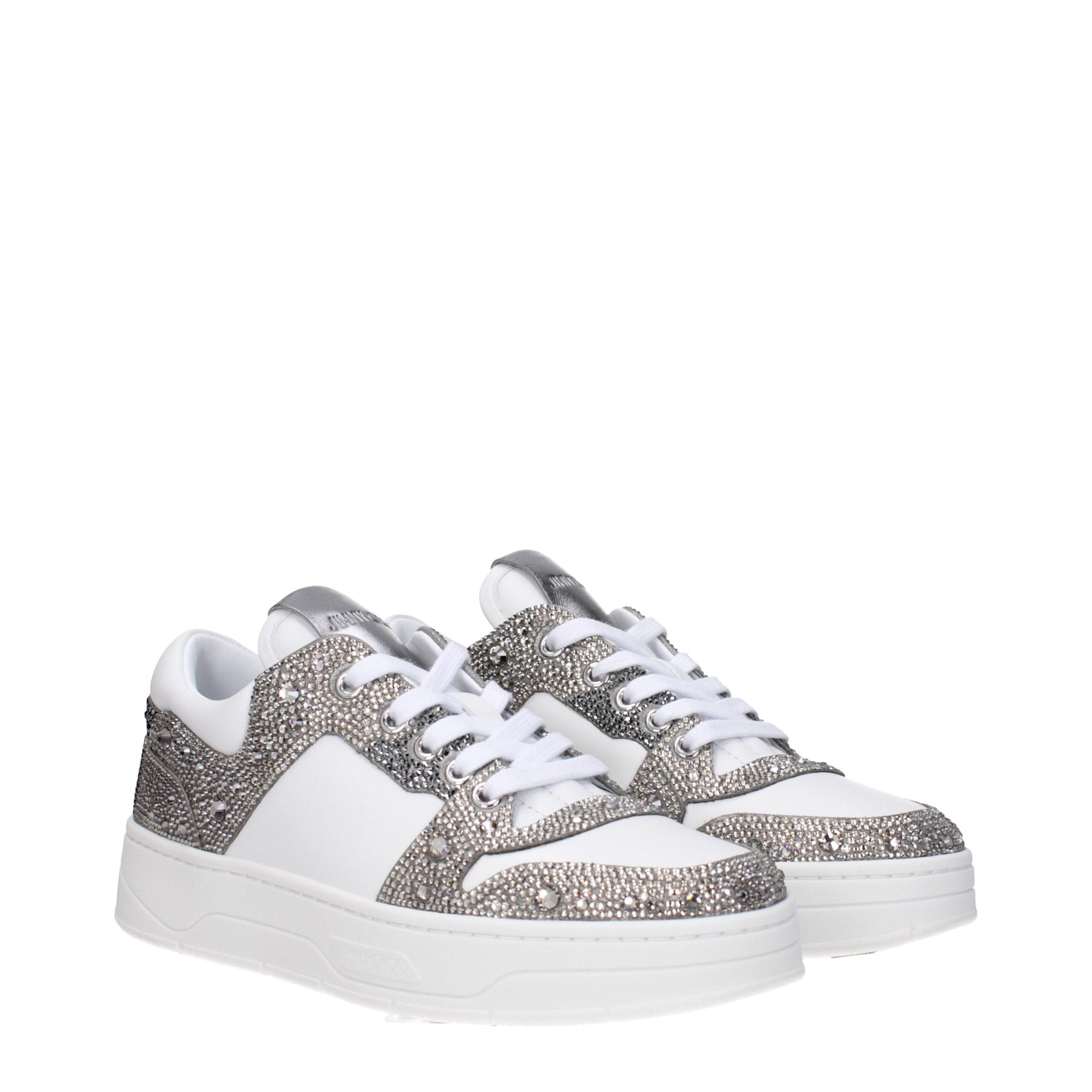 Jimmy Choo White Leather Chunky Sneakers | Regal Royce