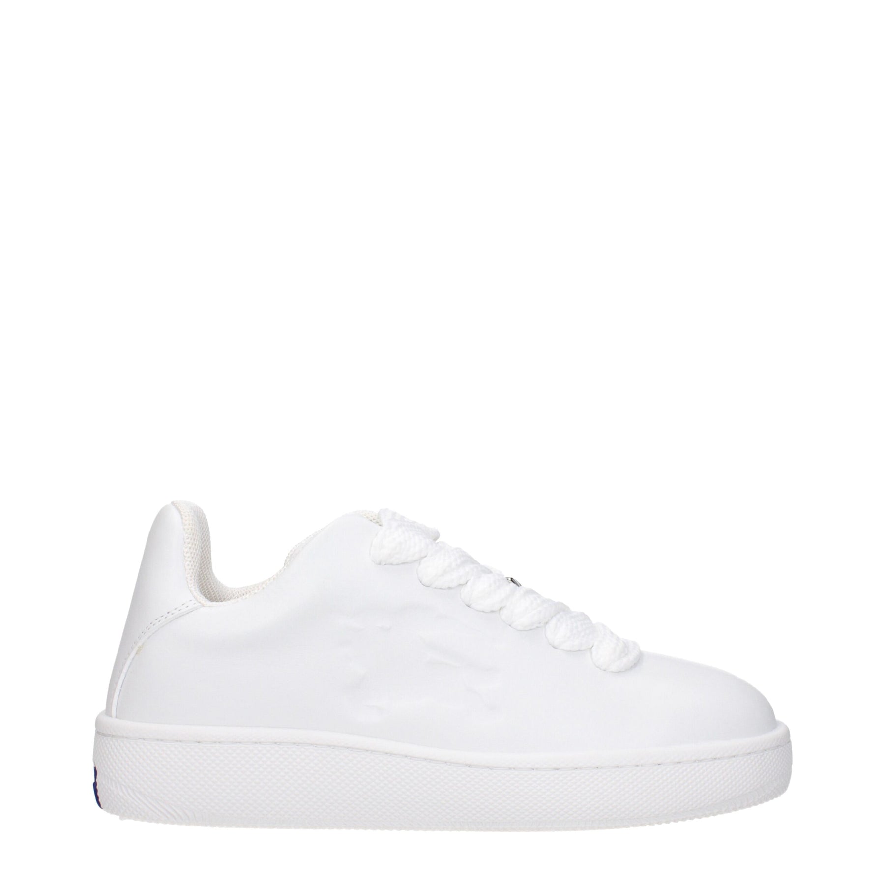 Burberry White Leather Low Top Sneakers | Regal Royce