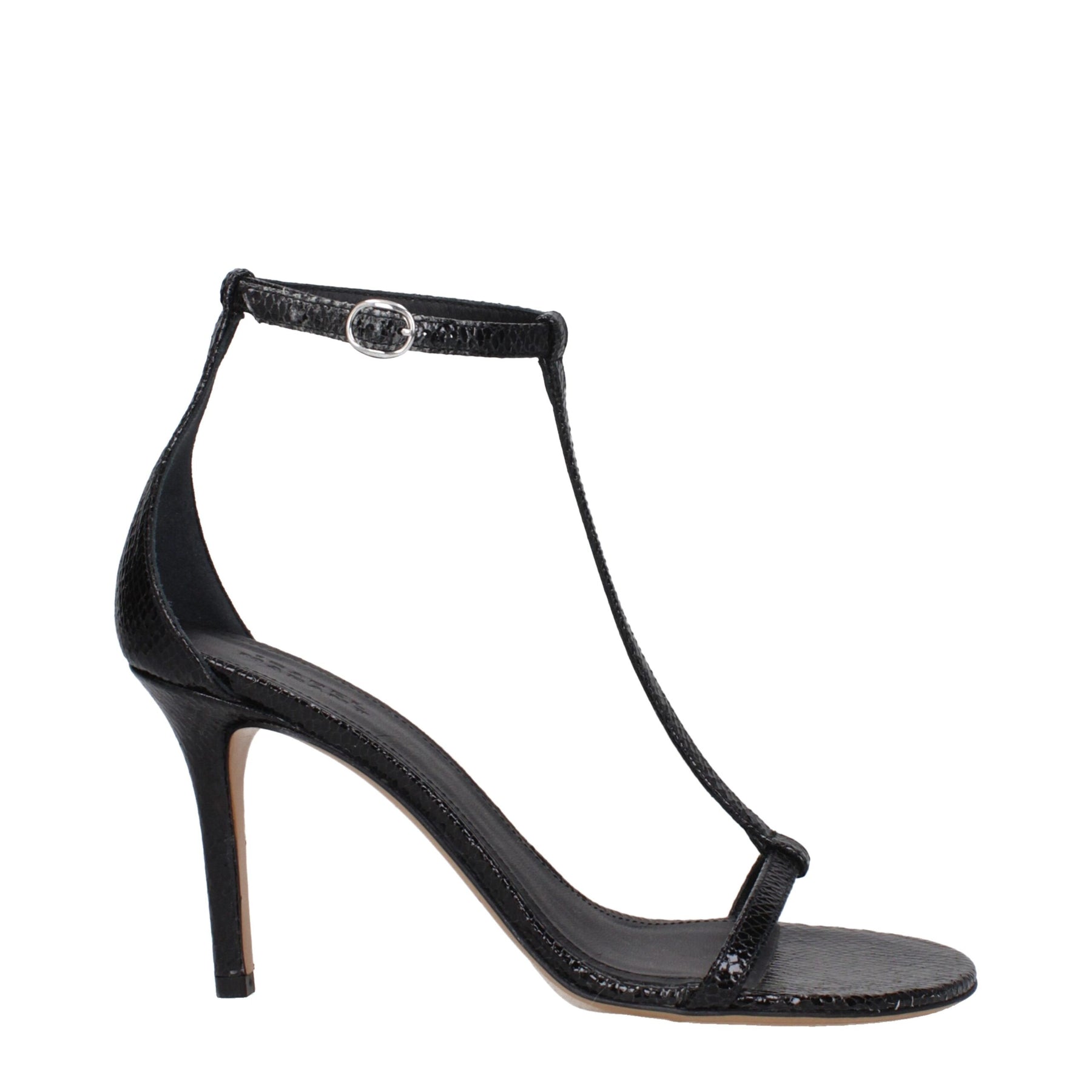 Isabel Marant Black Leather Stiletto Heel Sandals | Regal Royce
