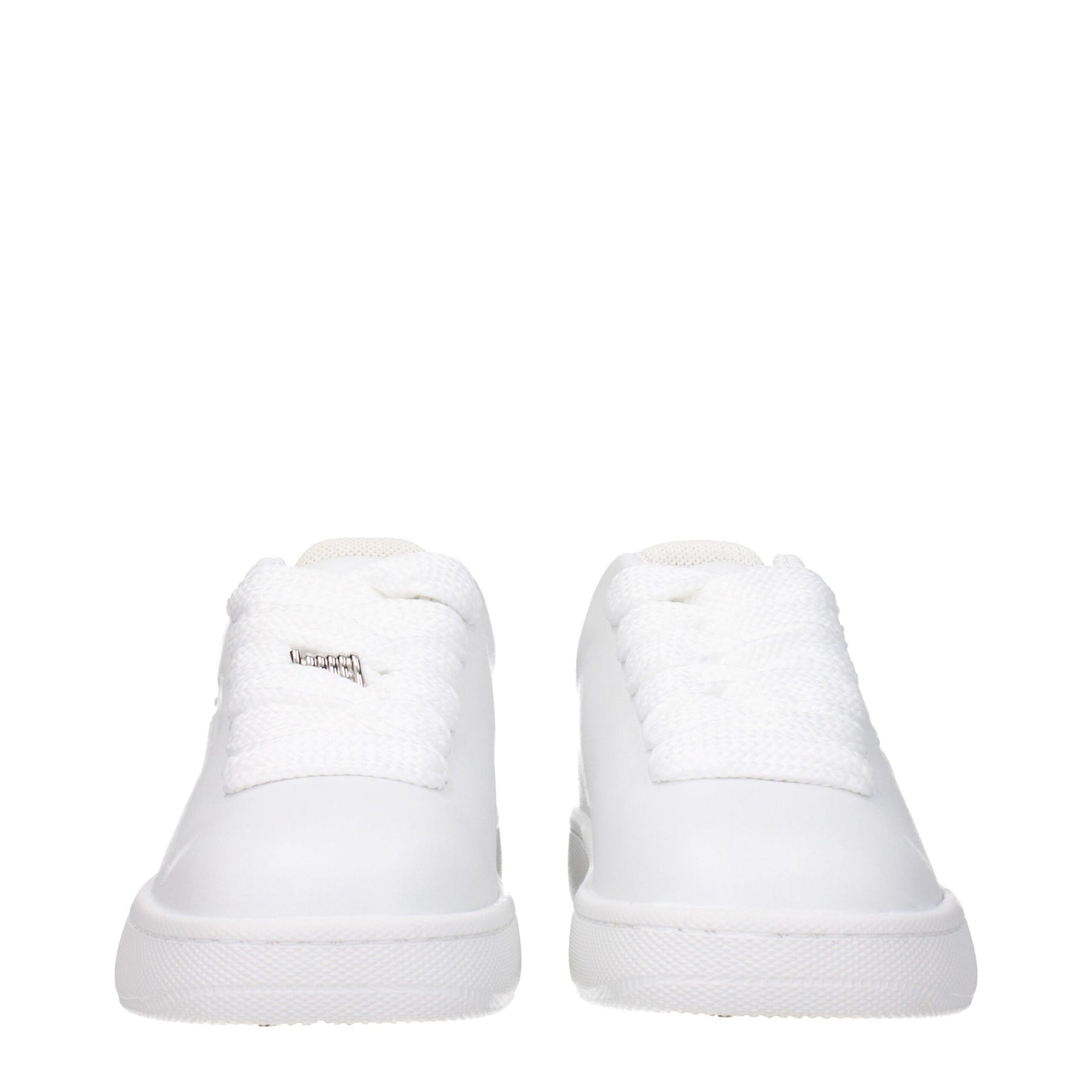 Burberry White Leather Low Top Sneakers | Regal Royce