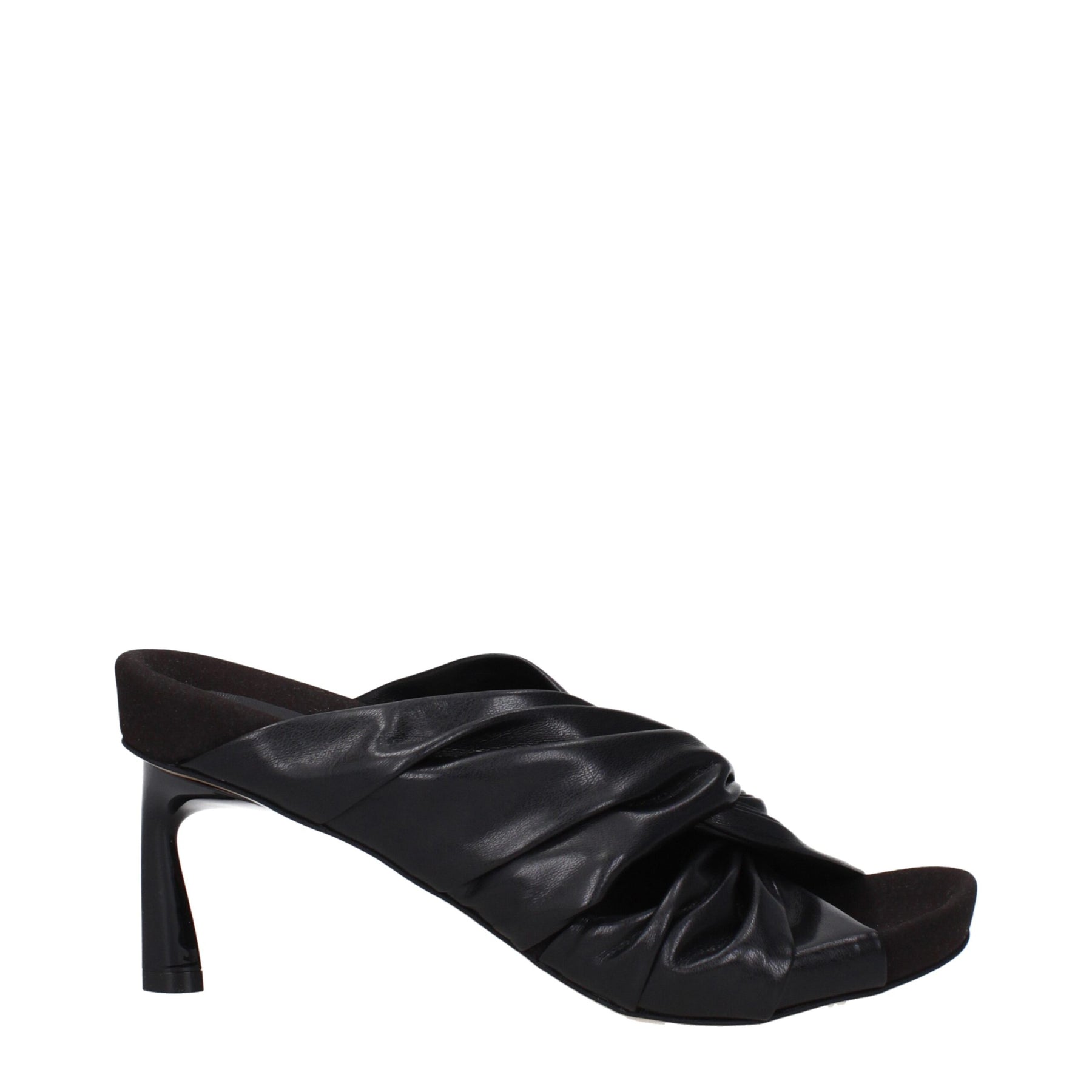 Stella McCartney Black Leather Stiletto Heel Sandals | Regal Royce