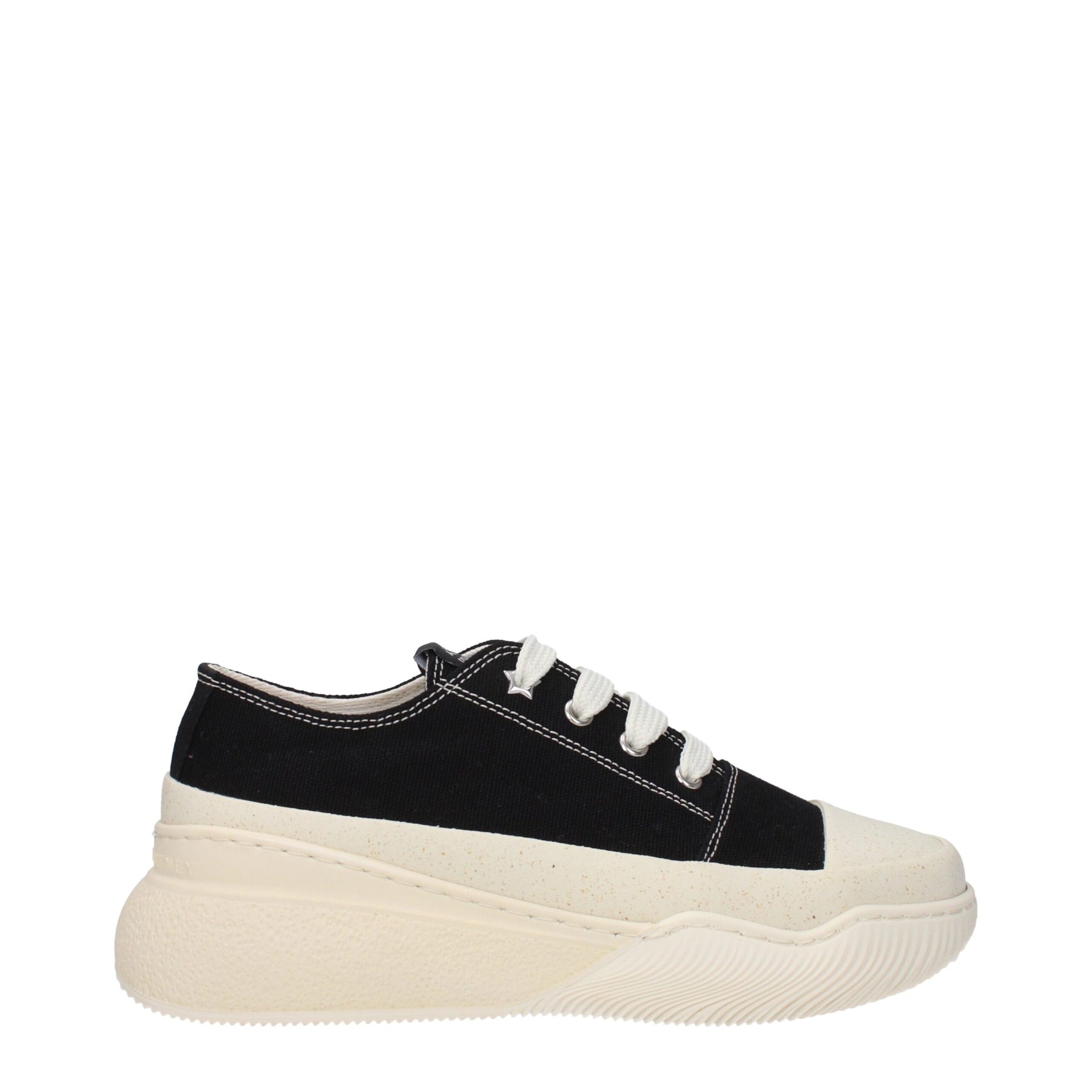 Stella McCartney Black Fabric Chunky Sneakers | Regal Royce