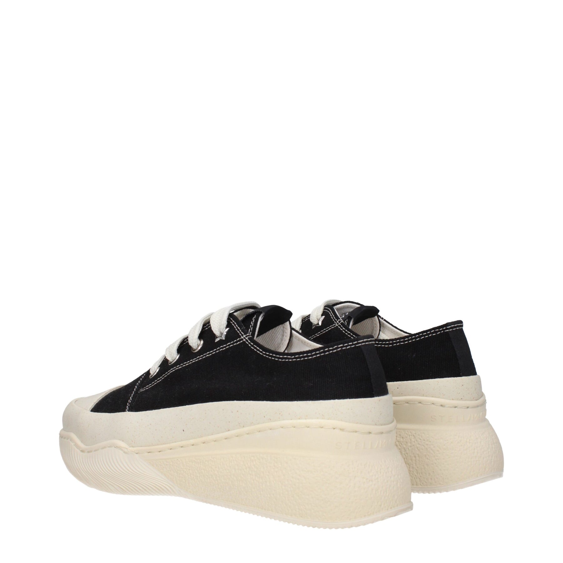 Stella McCartney Black Fabric Chunky Sneakers | Regal Royce