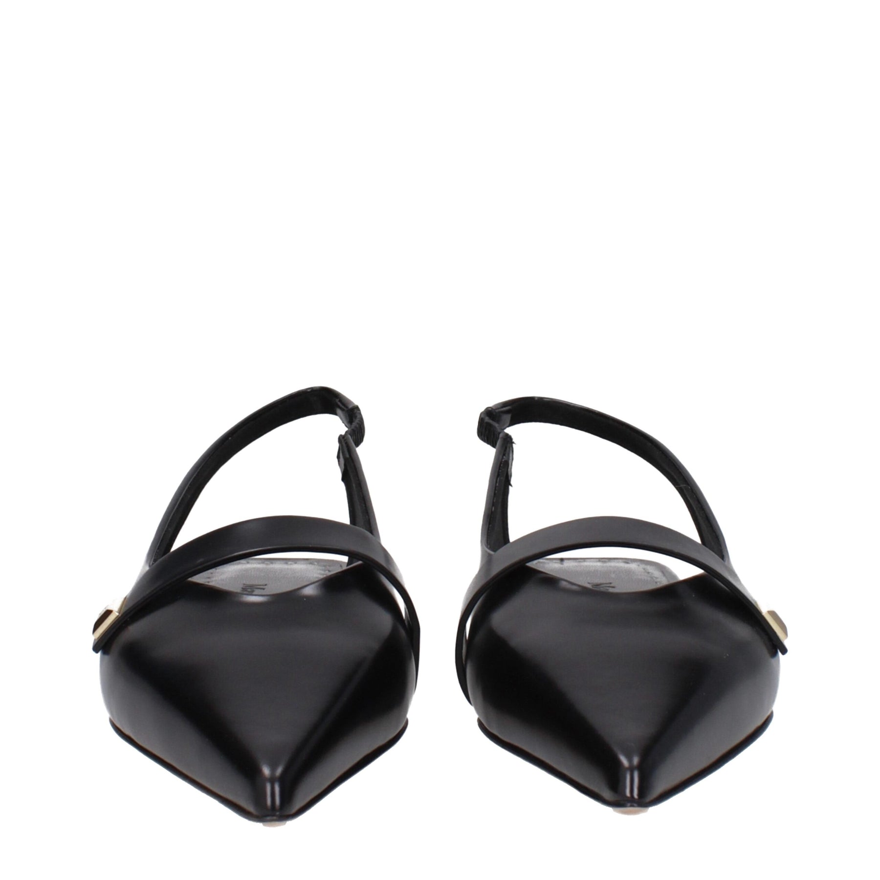 Max Mara Black Leather Ballet Flats | Regal Royce