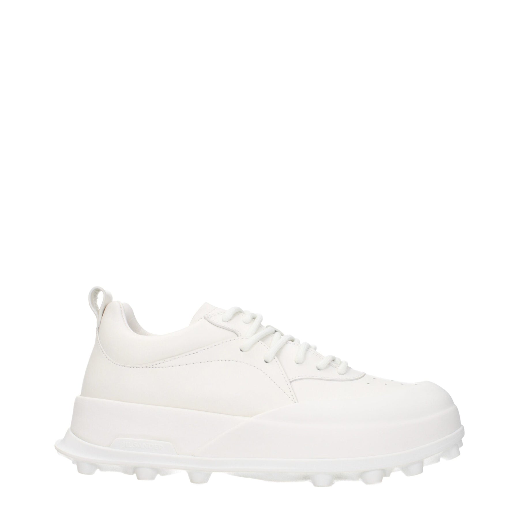 Jil Sander White Leather Sneakers | Regal Royce
