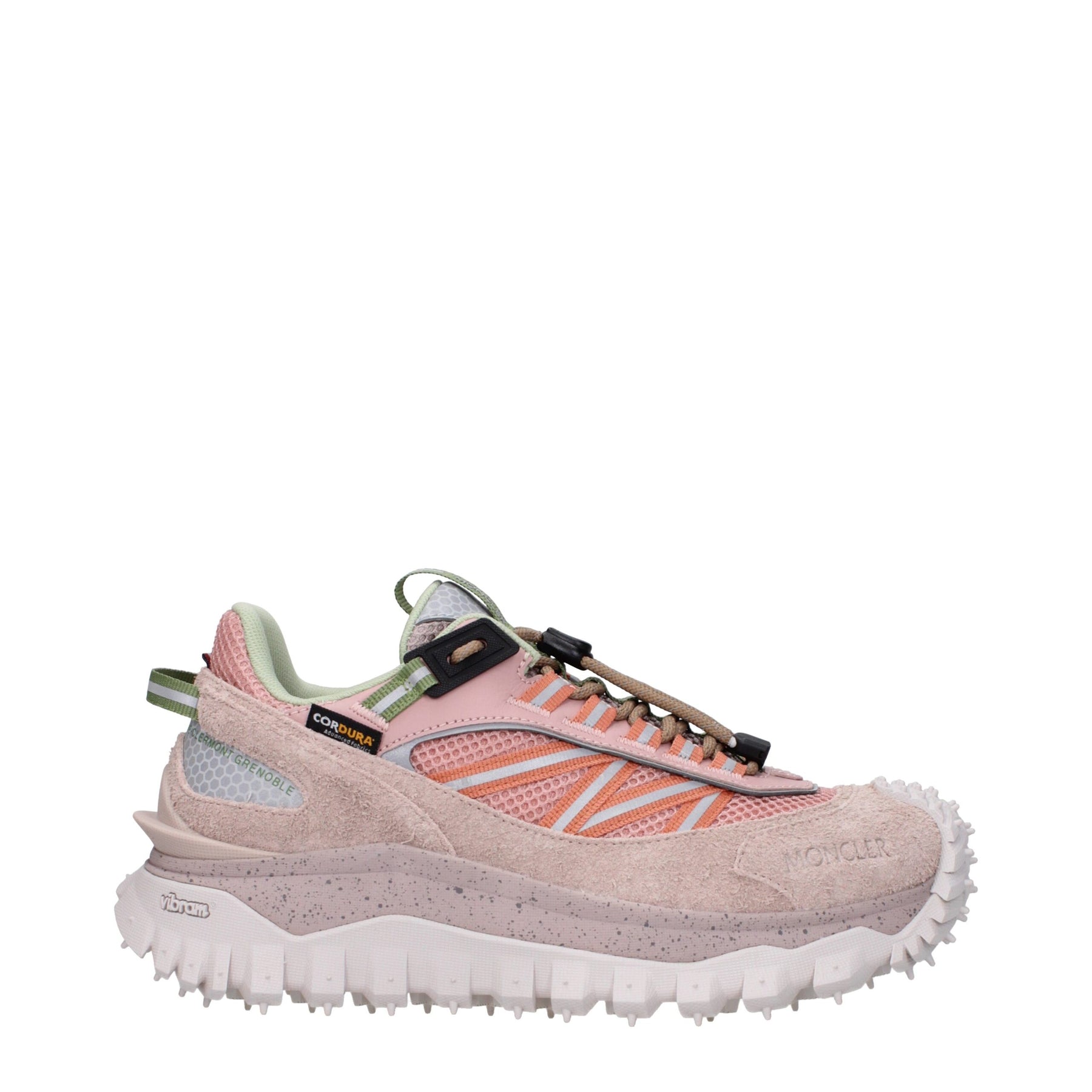 Moncler Pink Leather Athletic Sneakers | Regal Royce