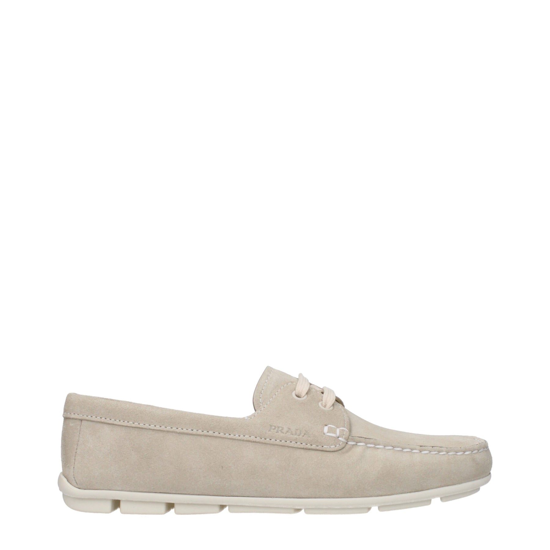 Prada Gray Leather Slip-On Loafers | Regal Royce