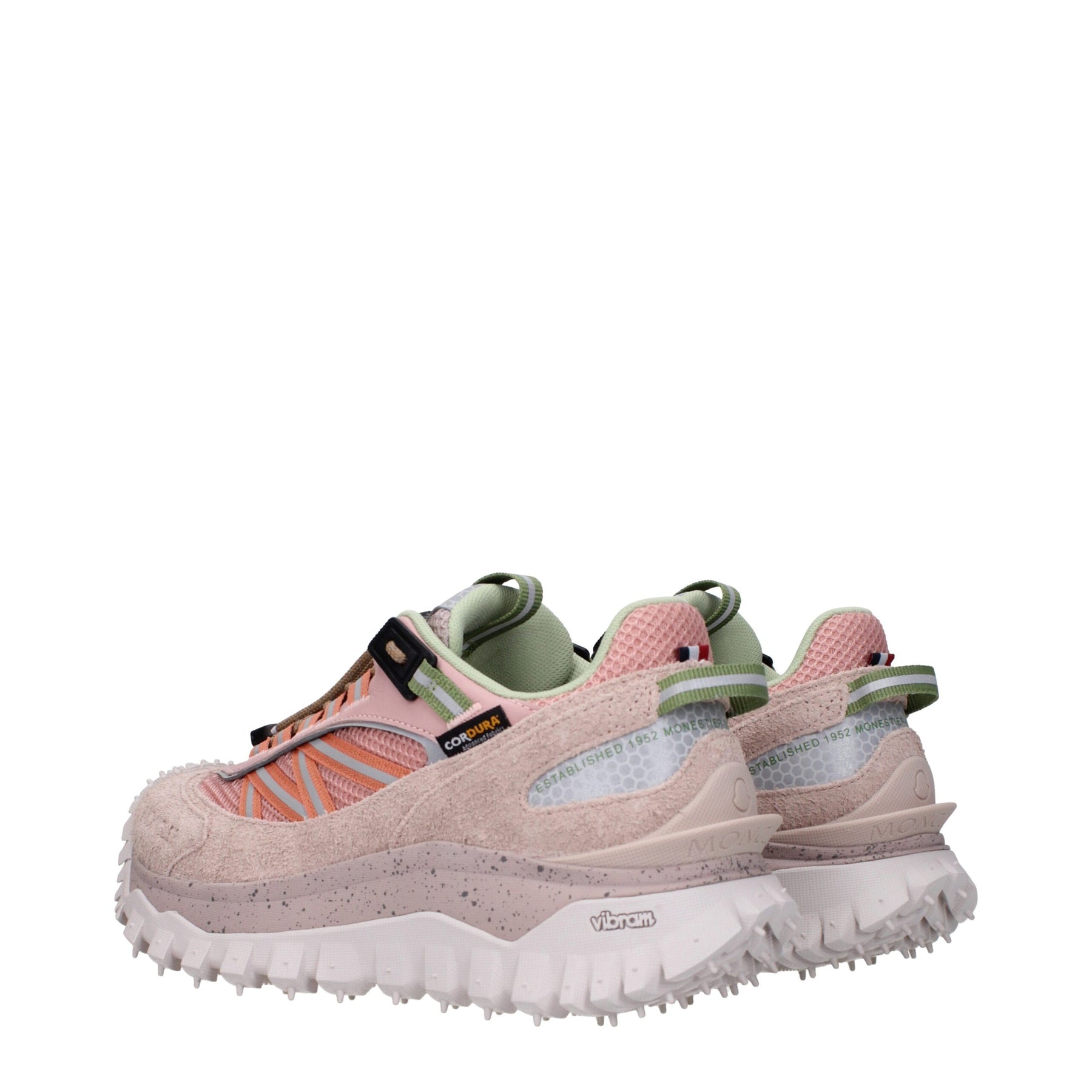 Moncler Pink Leather Athletic Sneakers | Regal Royce
