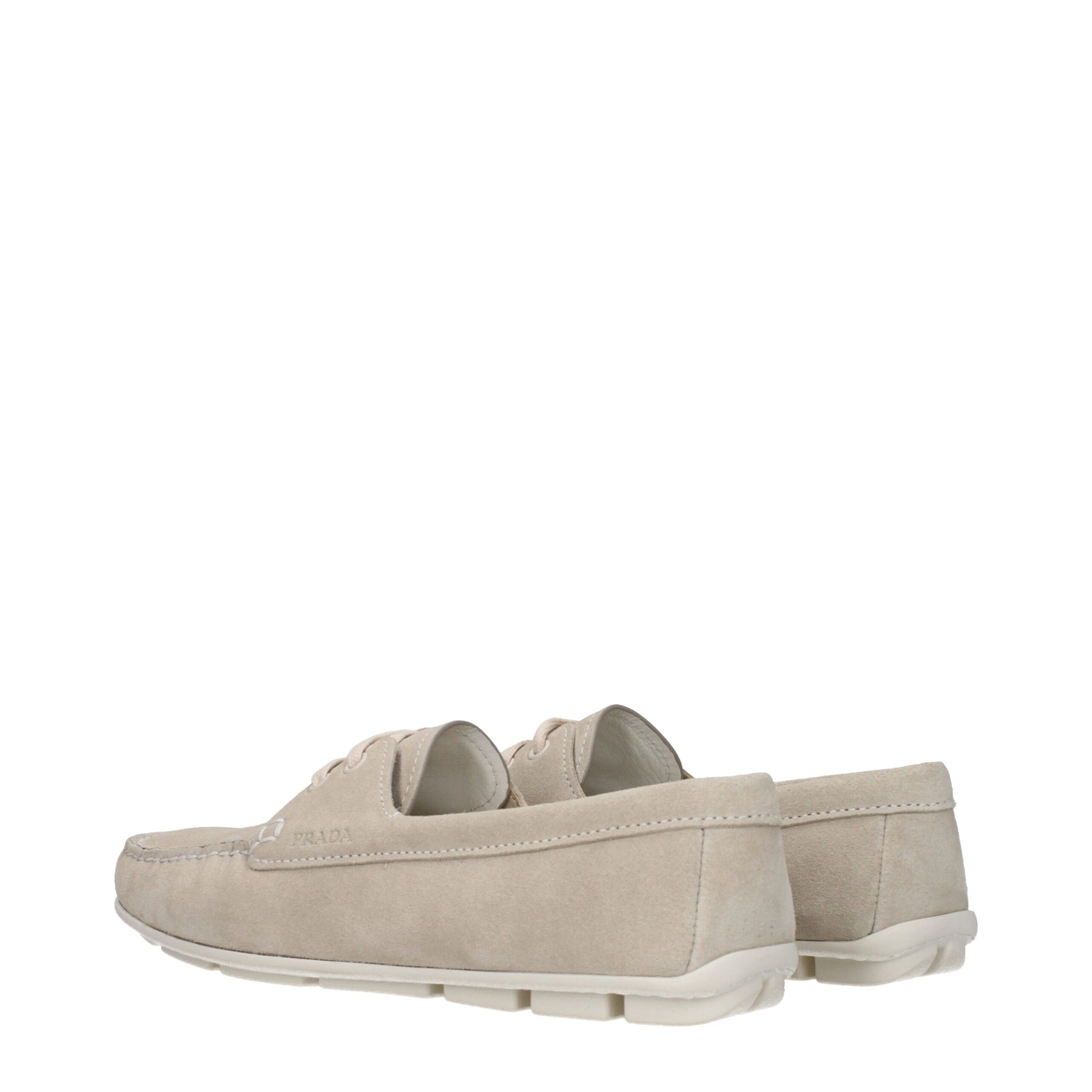 Prada Gray Leather Slip-On Loafers | Regal Royce
