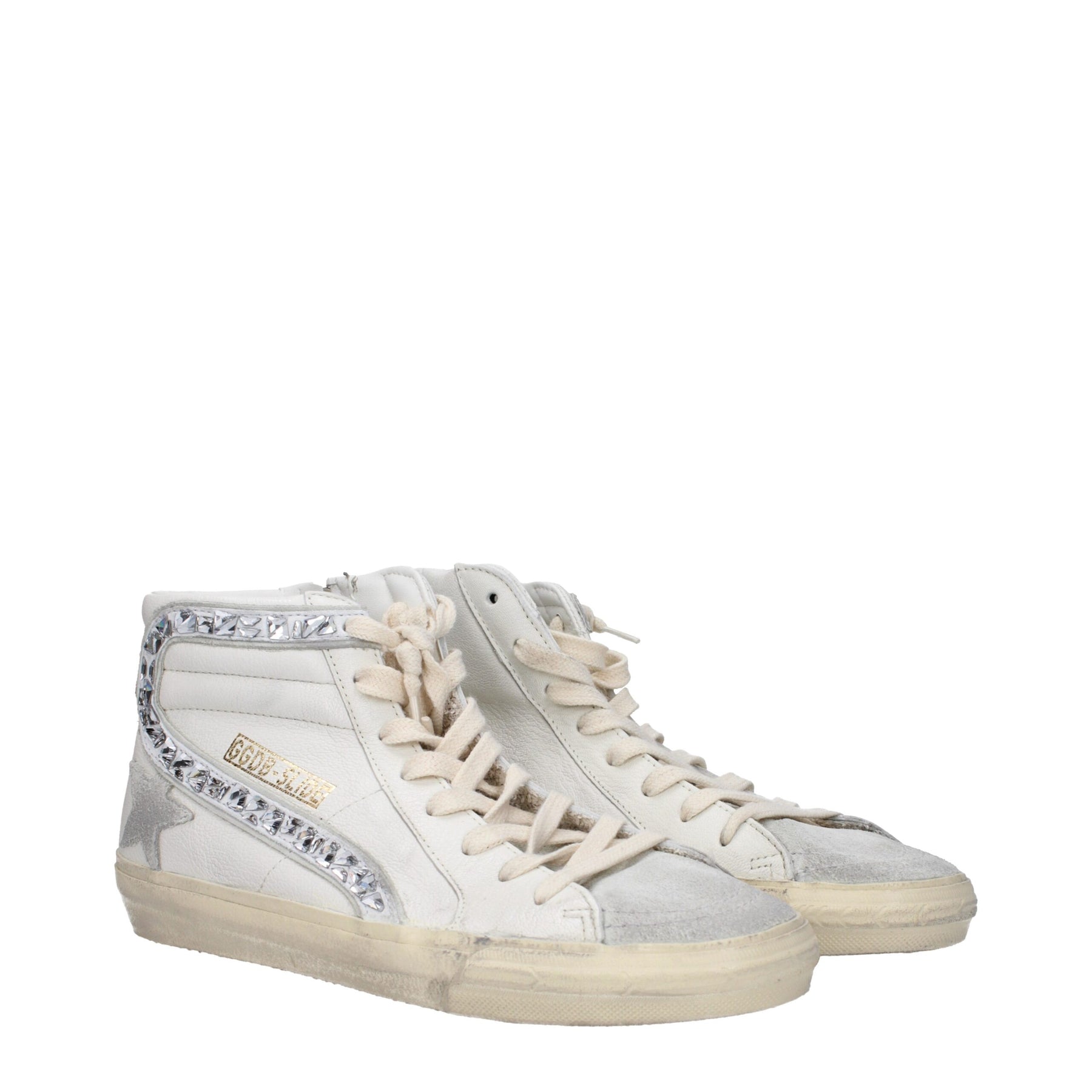 Golden Goose White Leather High Top Sneakers | Regal Royce