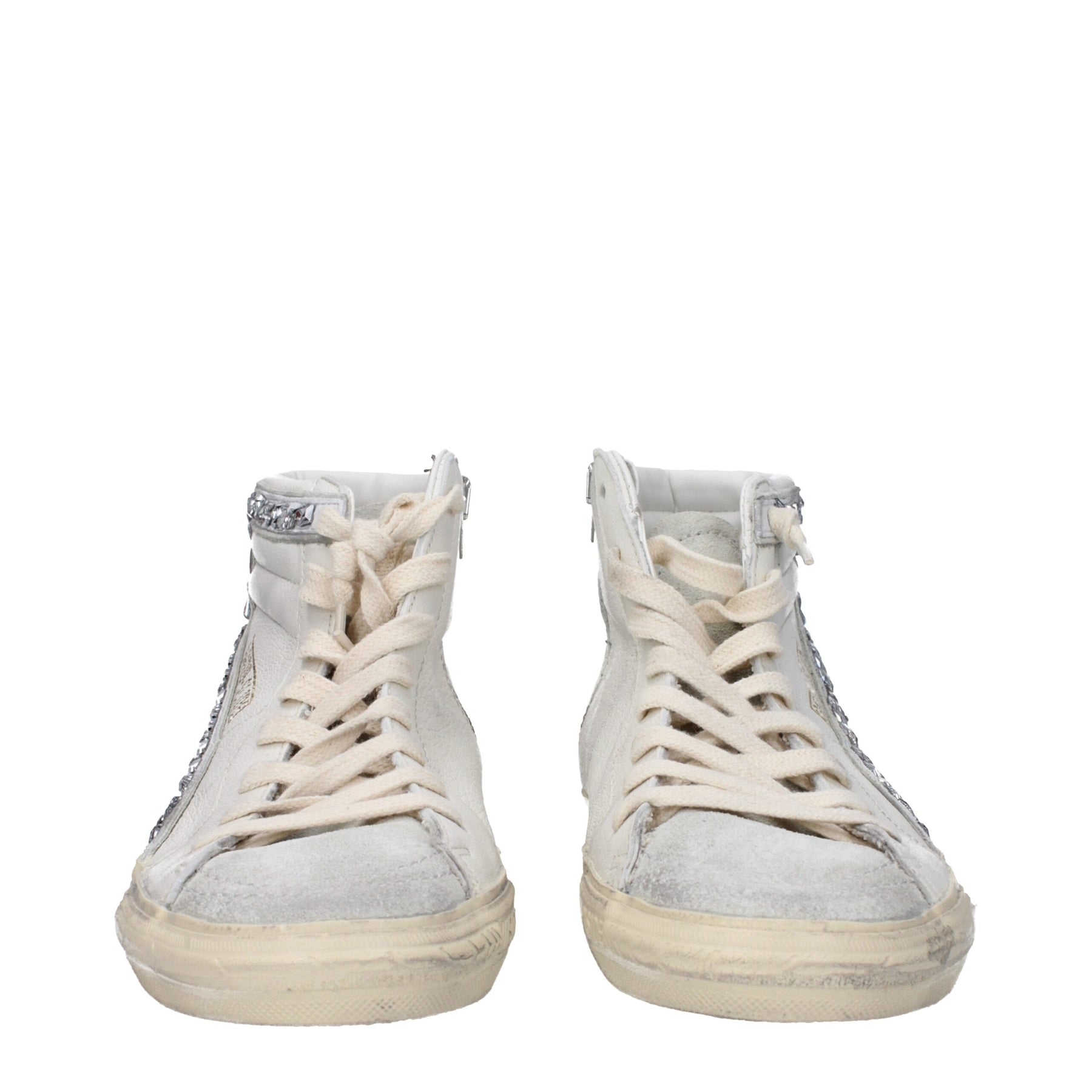 Golden Goose White Leather High Top Sneakers | Regal Royce