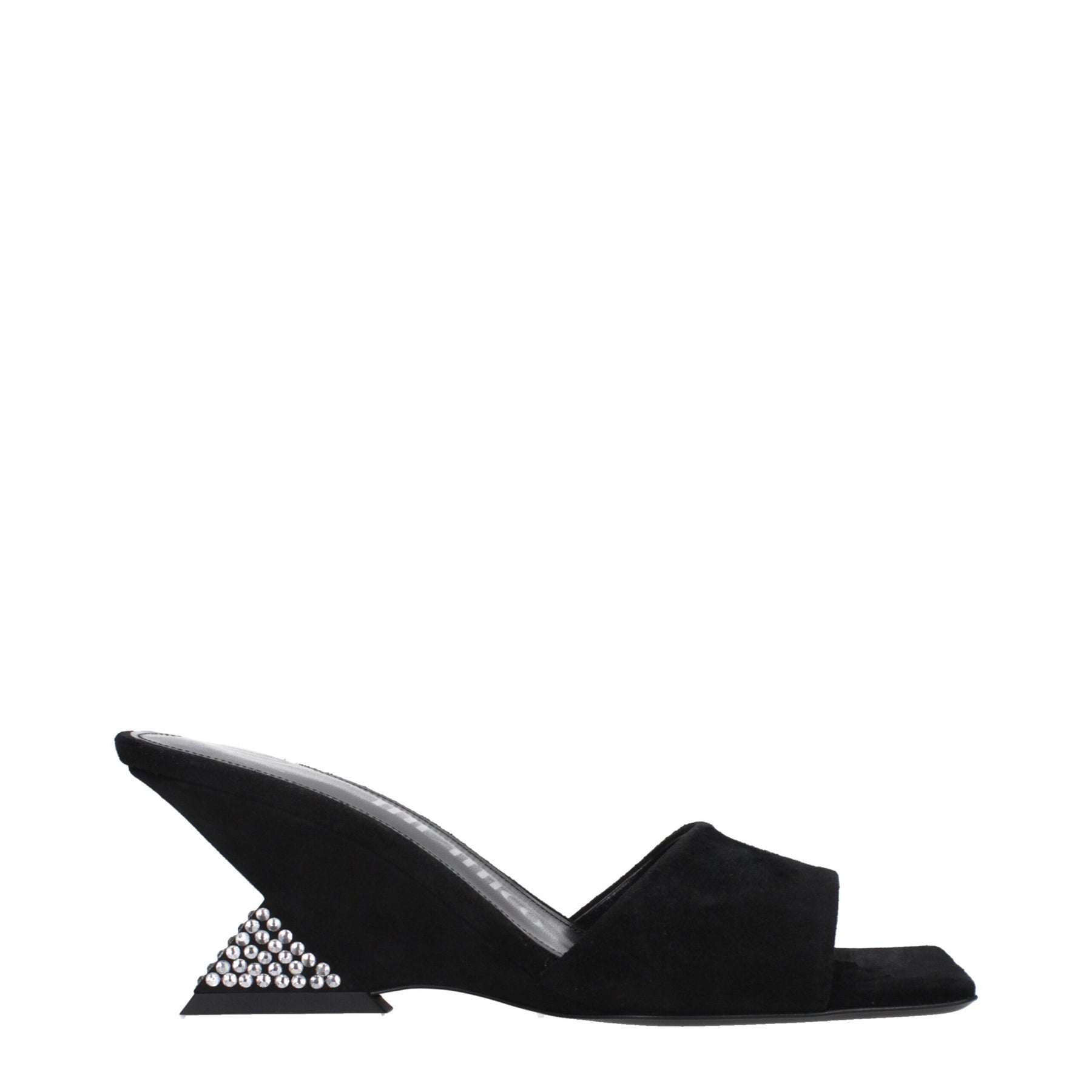 The Attico Black Leather Platform Sandals | Regal Royce